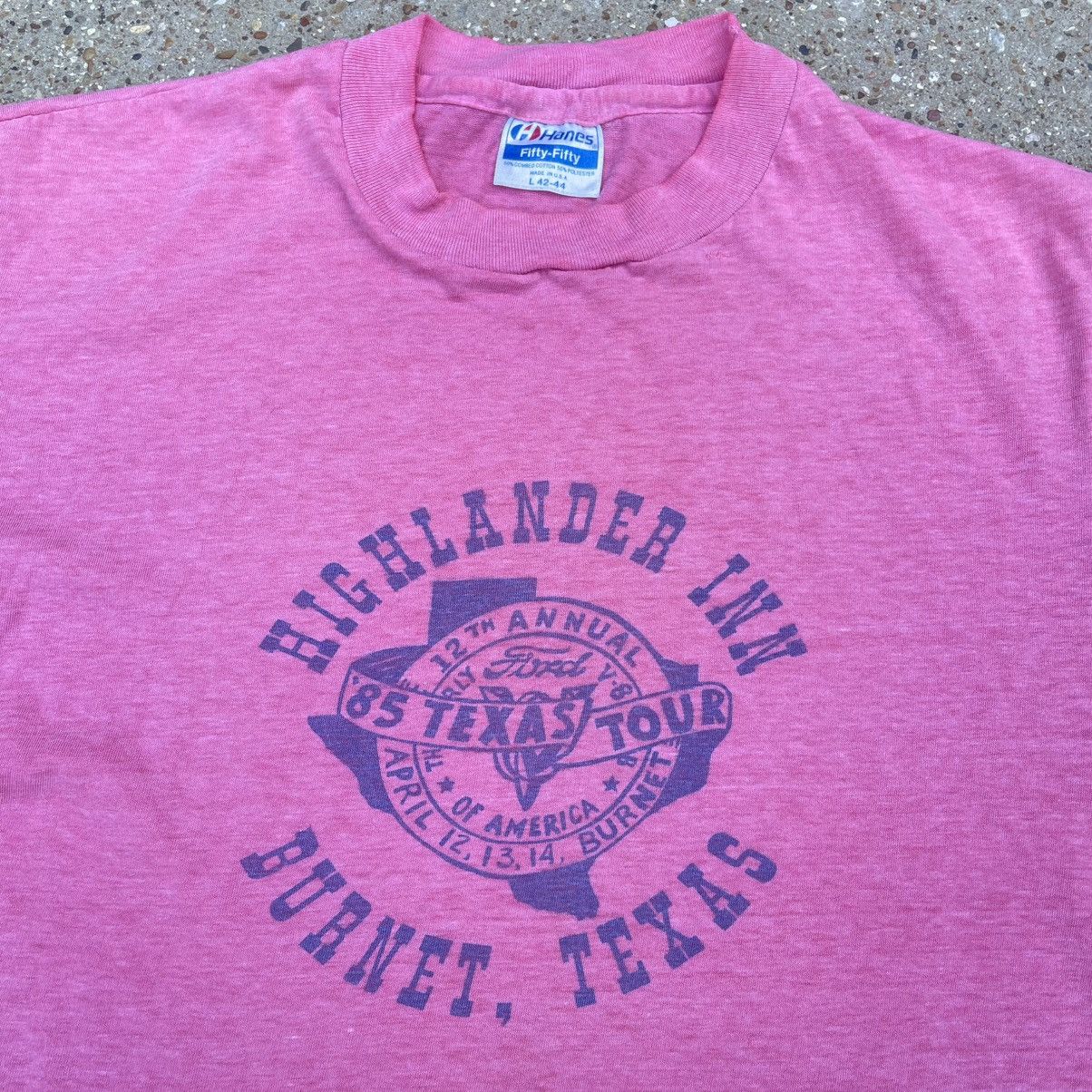 Ford Vintage 1985 Fort Worth Ford Model A Club Texas Tour Tee L Size US L / EU 52-54 / 3 - 1 Thumbnail