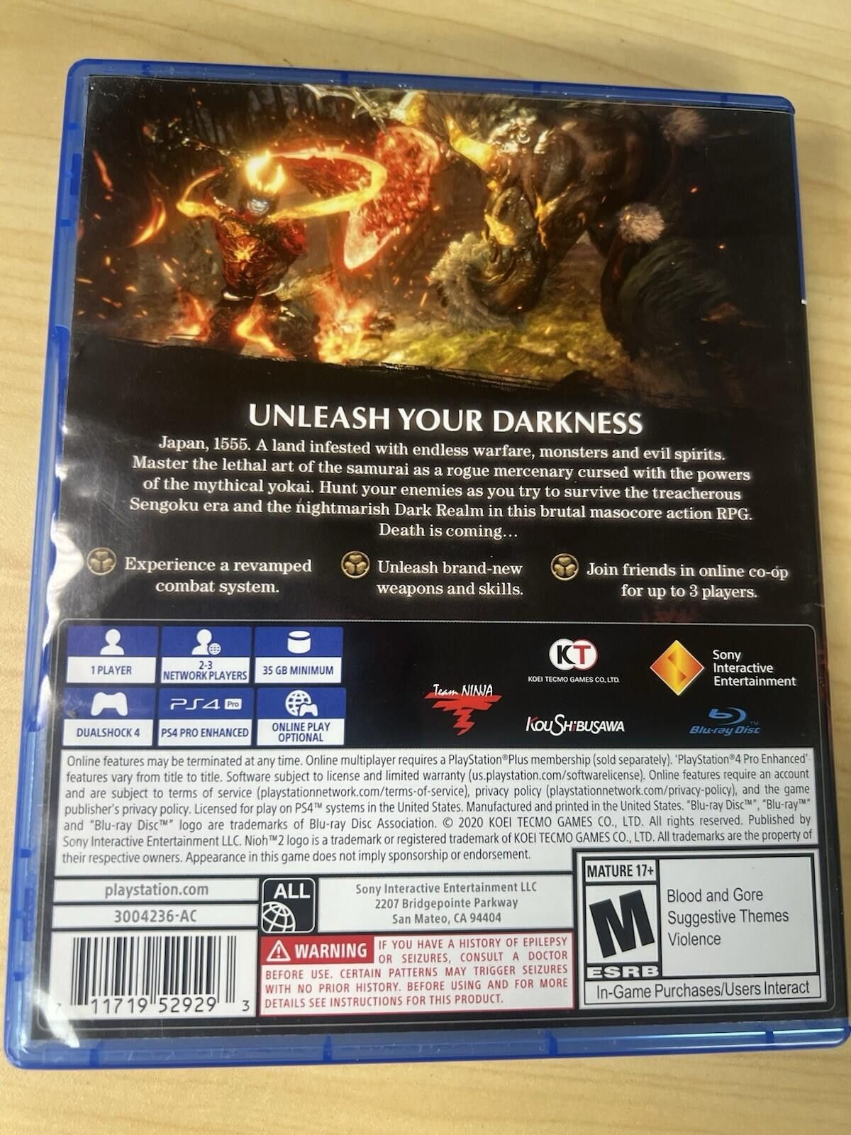 Other Nioh 2 - Sony PlayStation 4 Size ONE SIZE - 9 Thumbnail