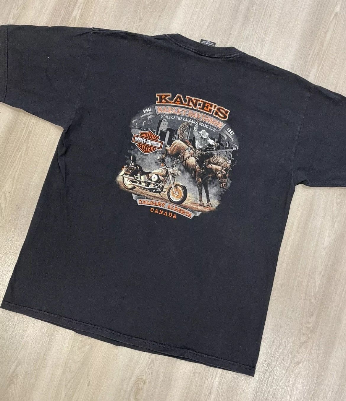 Harley Davidson × Vintage Vintage 2002 Harley Davidson Canada shirt Mens XL Size US XL / EU 56 / 4 - 4 Thumbnail