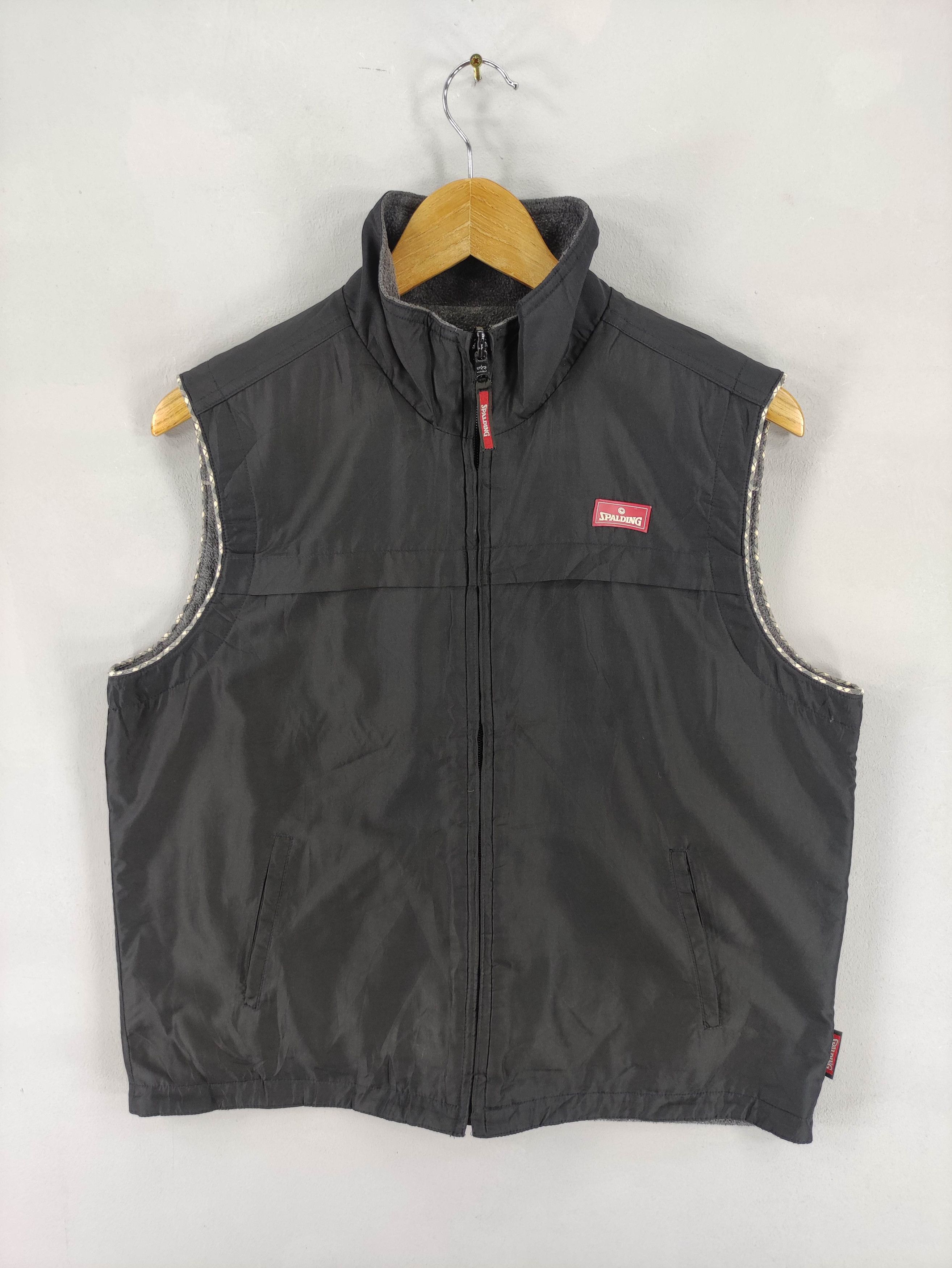 Spalding Vintage Spalding Fleece Vest Zipper Size US L / EU 52-54 / 3 - 3 Thumbnail