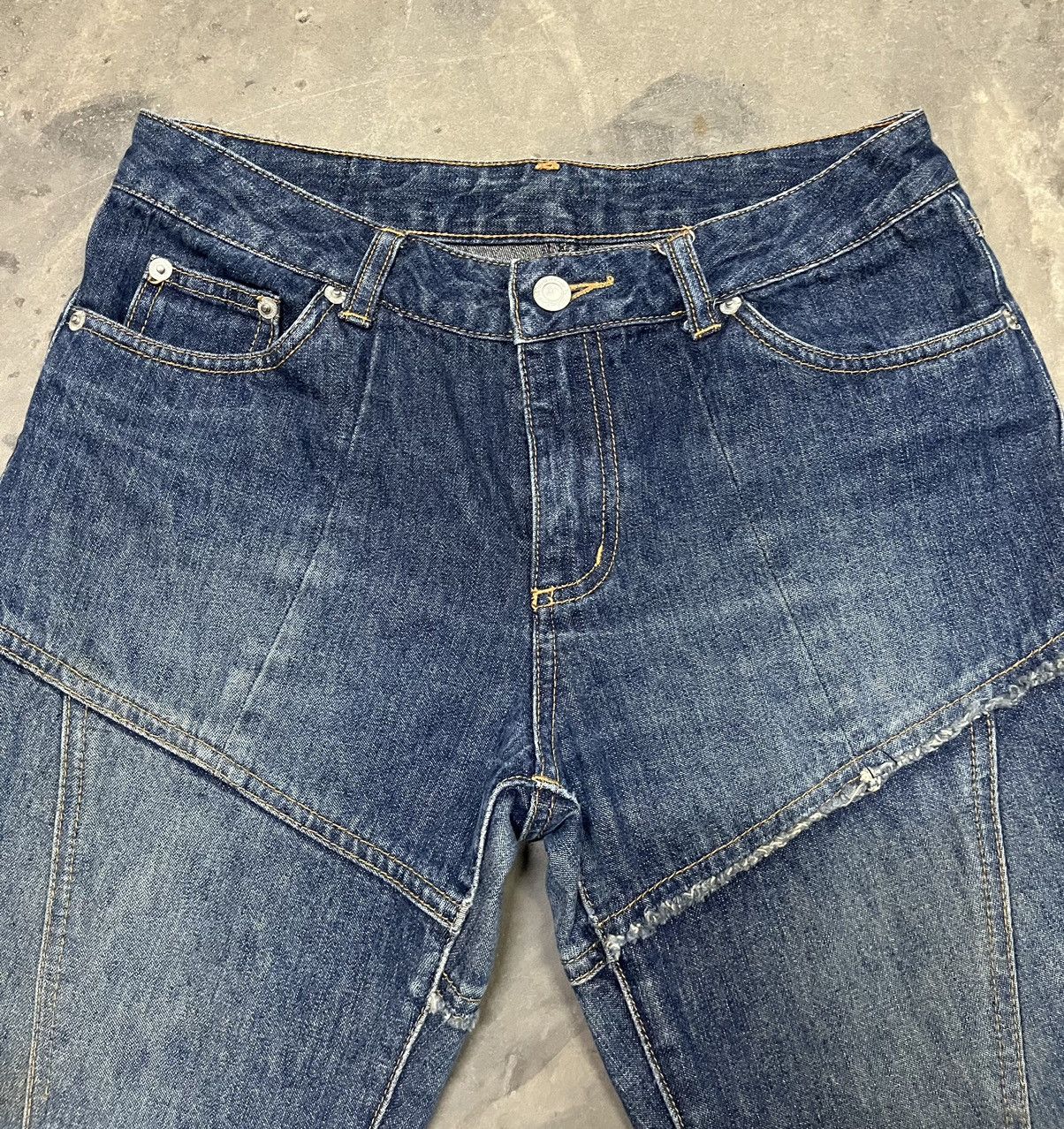 Tornado Mart Flare Jeans chic chick reconstruct low rise bootcut Size US 29 - 6 Thumbnail