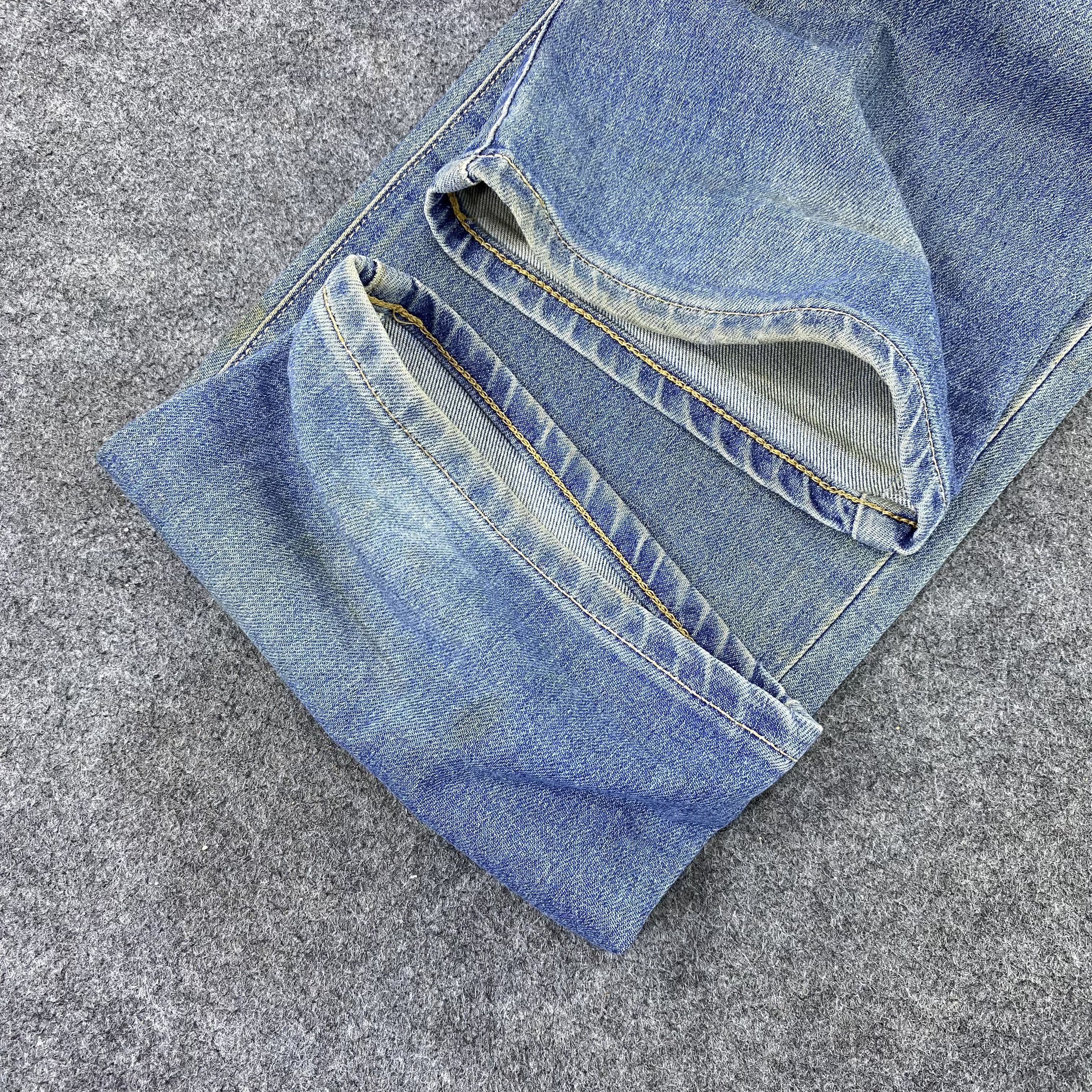 Edwin Vintage Edwin 434 Distress Blue Wash Denim-J1185 Size US 32 / EU 48 - 14 Thumbnail