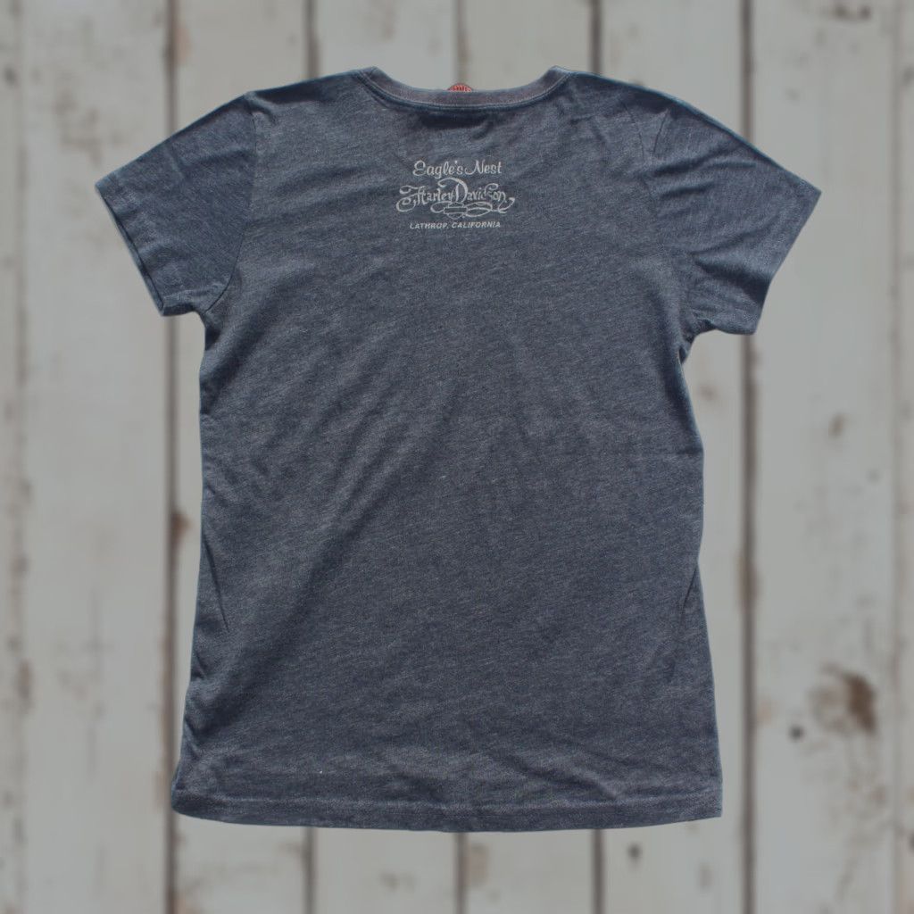 Harley Davidson Harley-Davidson Womens Shirt T-Shirt Crew Neck Short Sleeve Gray S Size S / US 4 / IT 40 - 1 Thumbnail