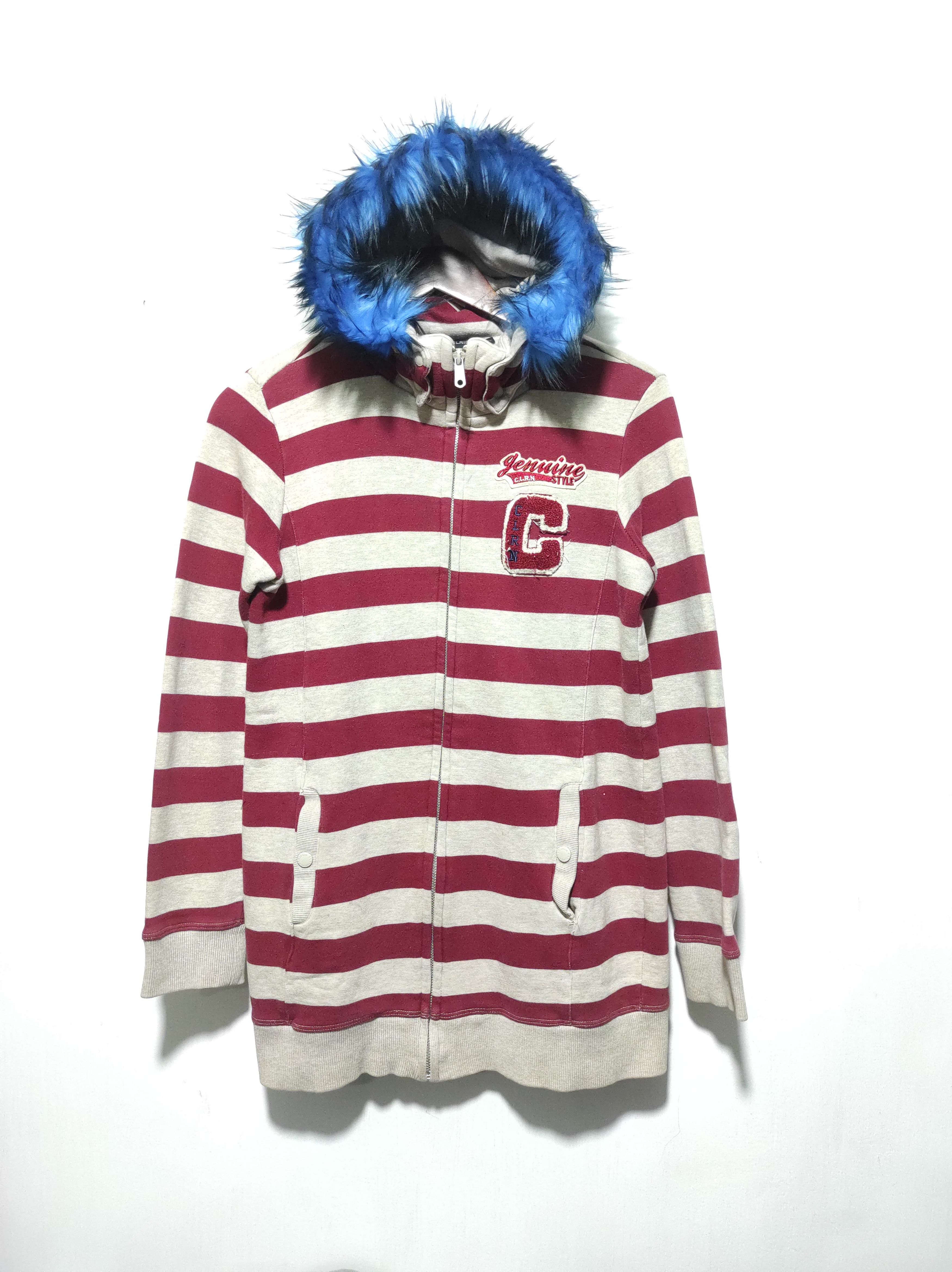 Hysteric Glamour Clride Stripe Zip Fur Hoodie IfSixWasNine LGB style Size US S / EU 44-46 / 1 - 2 Thumbnail