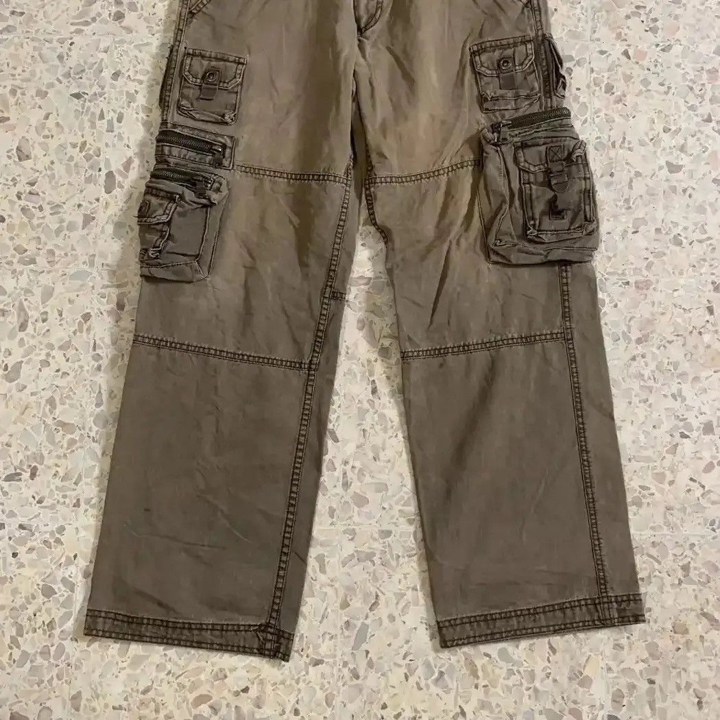 Japanese Brand OLD NAVY UTILITY 3D POCKET FADED MULTIPOCKET TROUSERS CARGO Size US 28 / EU 44 - 3 Thumbnail