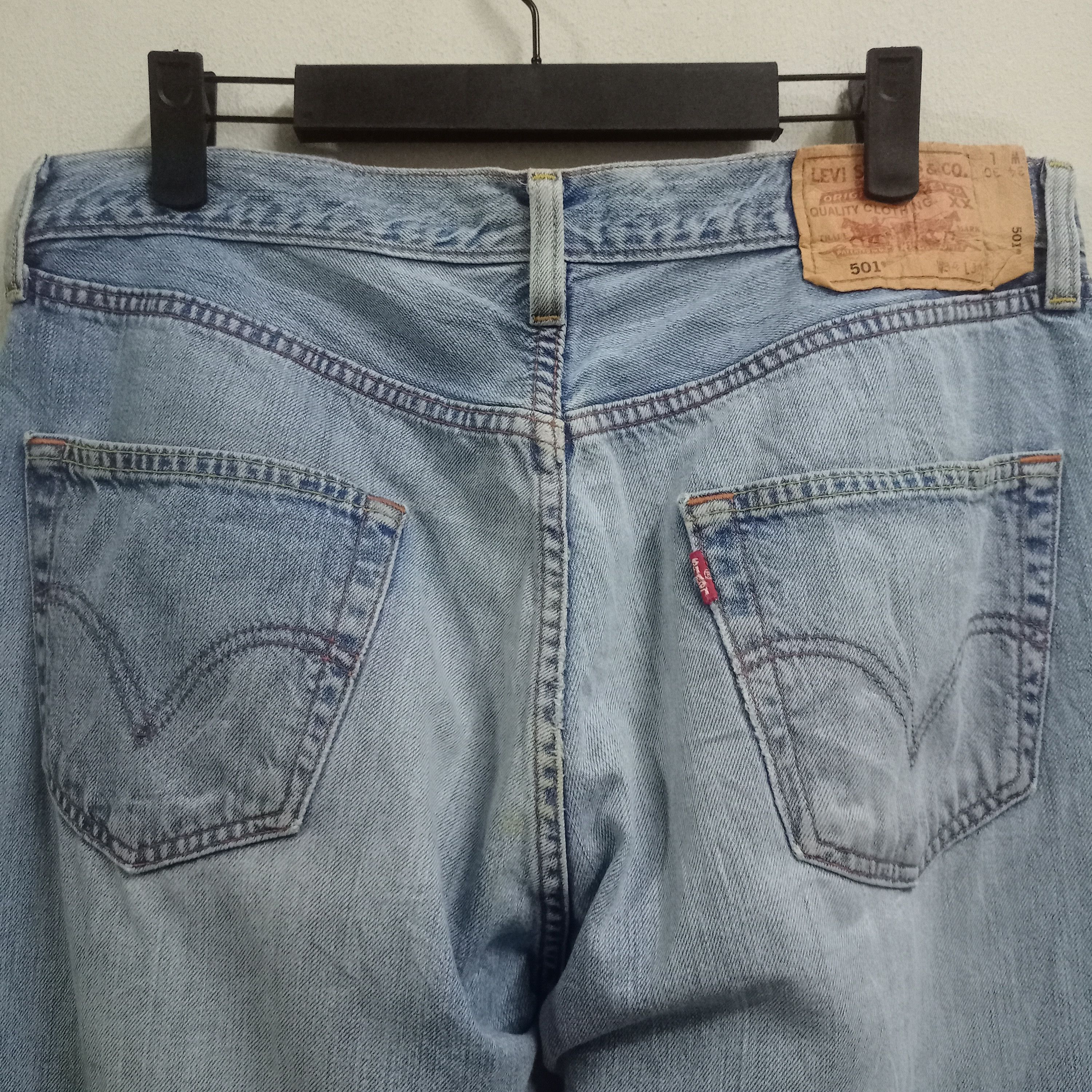 Levi's × Levi's Vintage Clothing Vintage Levis 501 Fade Wash Distressed Baggy Jeans 32x30 Size US 32 / EU 48 - 7 Thumbnail