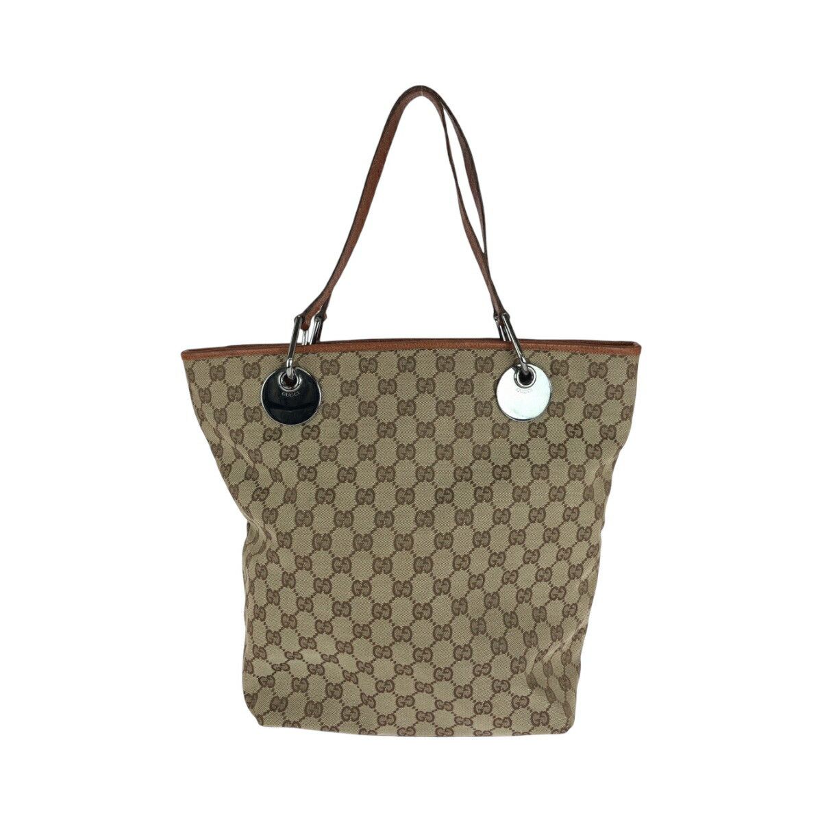 Gucci Gucci GG Canvas 120836 2Way Tote Bag Canvas Shoulder Bag 120836 in Brown, Women's