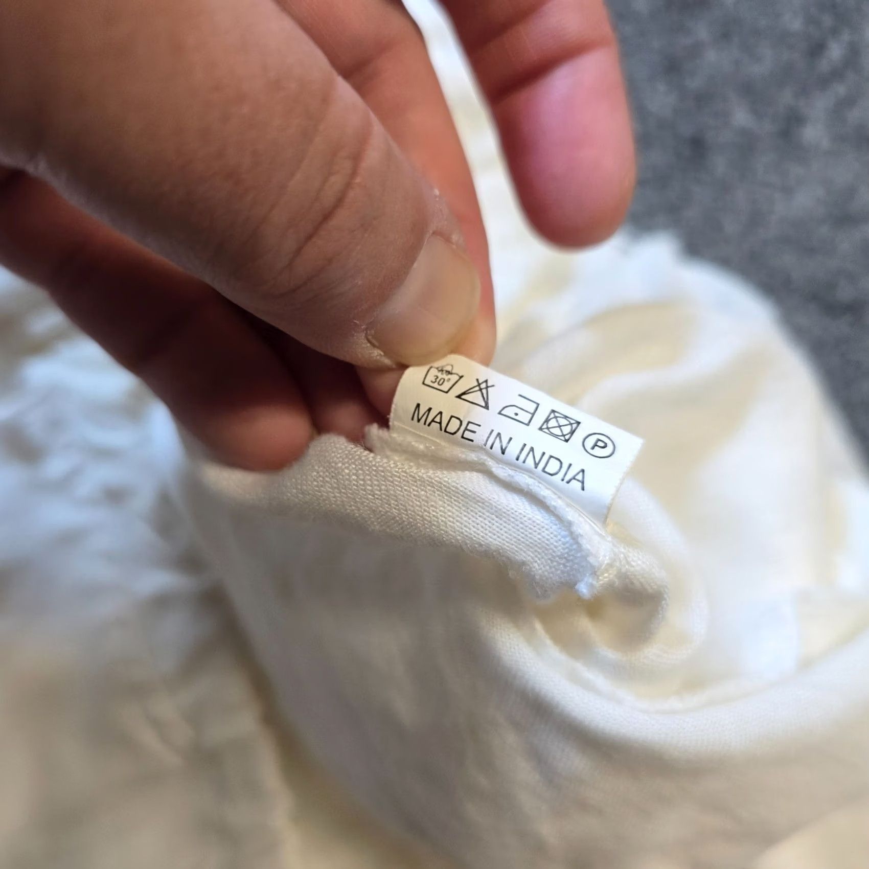 Vintage Dolma Pants Womens Medium White Linen Tapered Pull On Beachy Casual Capsule Size 32" / US 10 / IT 46 - 4 Thumbnail