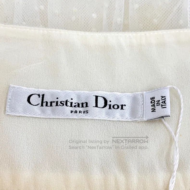 Dior Dior Beige polki dot mesh casual skirt Size 24" / US 00 / IT 34 - 5 Thumbnail