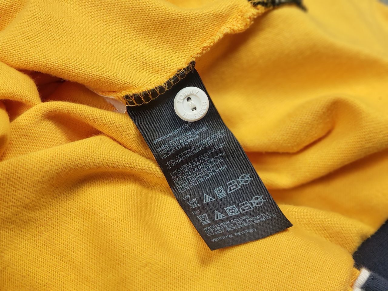 Tommy Hilfiger Vintage Tommy Hilfiger embroidered Yellow Rugby Long Sleeve Size US S / EU 44-46 / 1 - 20 Thumbnail