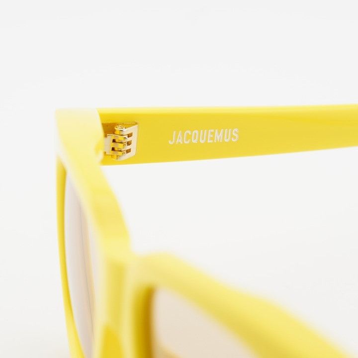 Jacquemus Jacquemus CARINO JAC/20 C4 Sunglasses Yellow Square Frame Size ONE SIZE - 3 Thumbnail