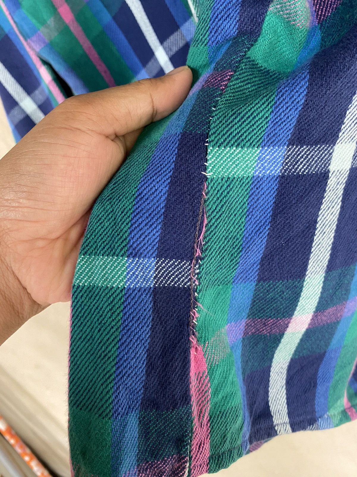 FiveBrother Five Brothers Multipocket Plaid Tartan Flannel Shirt Size US L / EU 52-54 / 3 - 5 Thumbnail