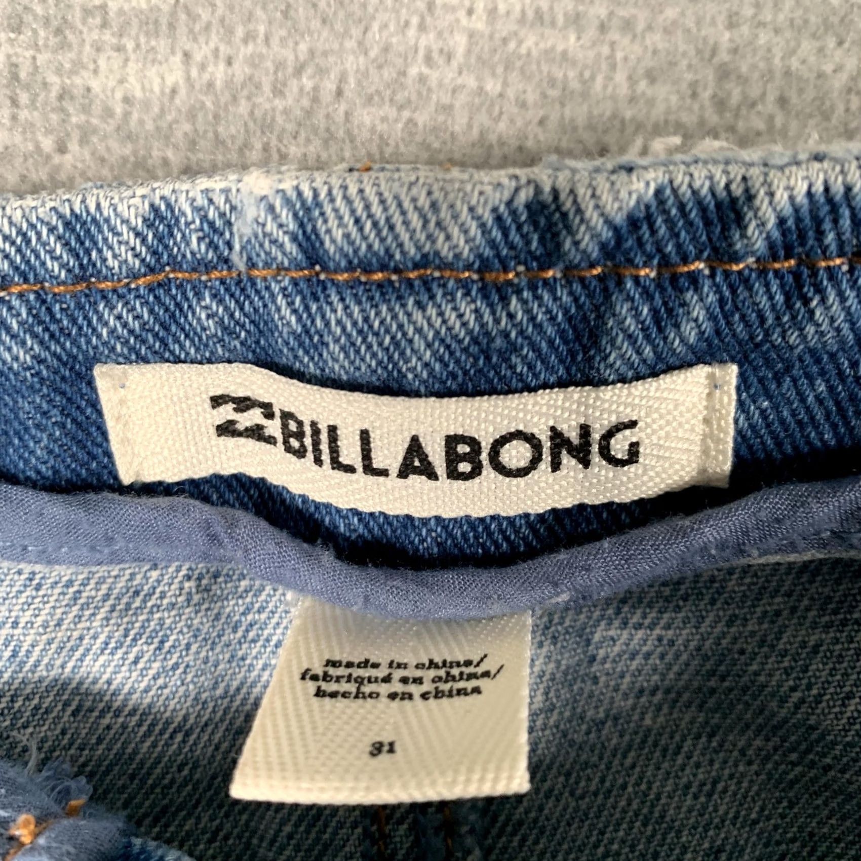 Billabong Billabong Skirt Womens 31 Blue Denim Button Front Mini High Waist Casual Summer Size 24" / US 00 / IT 34 - 5 Thumbnail
