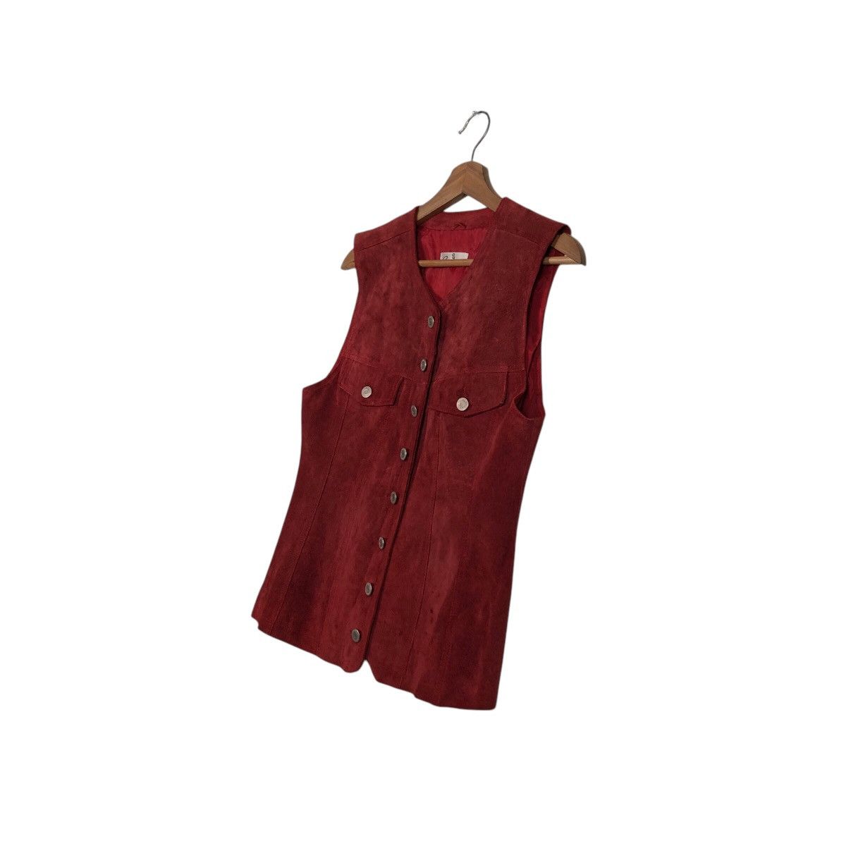 Japanese Brand 📌Vintage Leather Tank Top Vest Pesanteur Issey Miyake Size US M / EU 48-50 / 2 - 3 Thumbnail