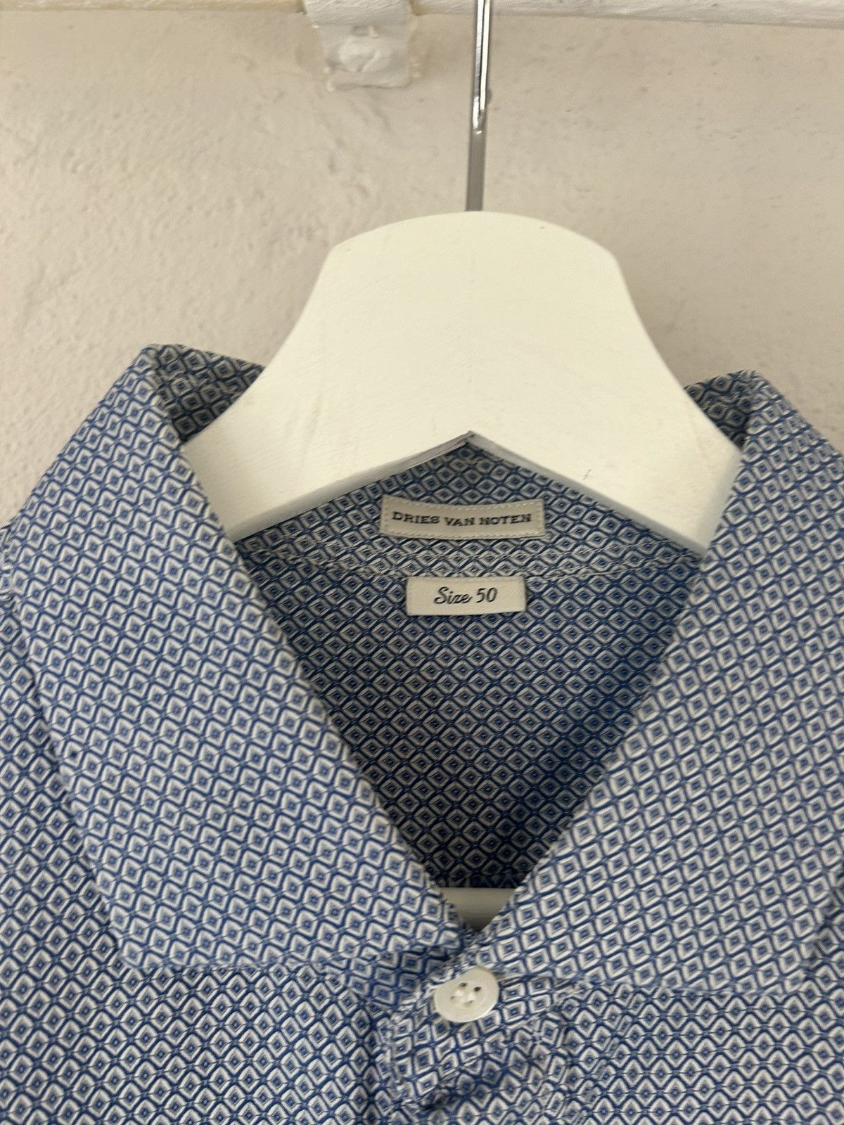Dries Van Noten Blue Button-Up Shirt Size US M / EU 48-50 / 2 - 2 Thumbnail