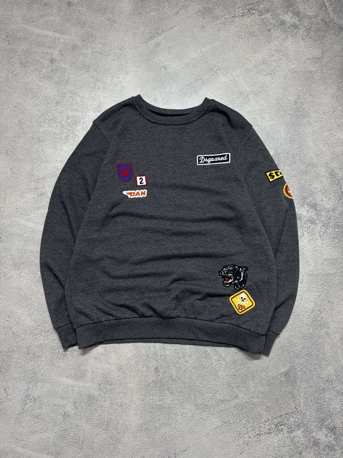 Dsquared2 Vintage Dsquared2 Sweatshirt Crewneck Patches Design Size US XL / EU 56 / 4 - 2 Thumbnail
