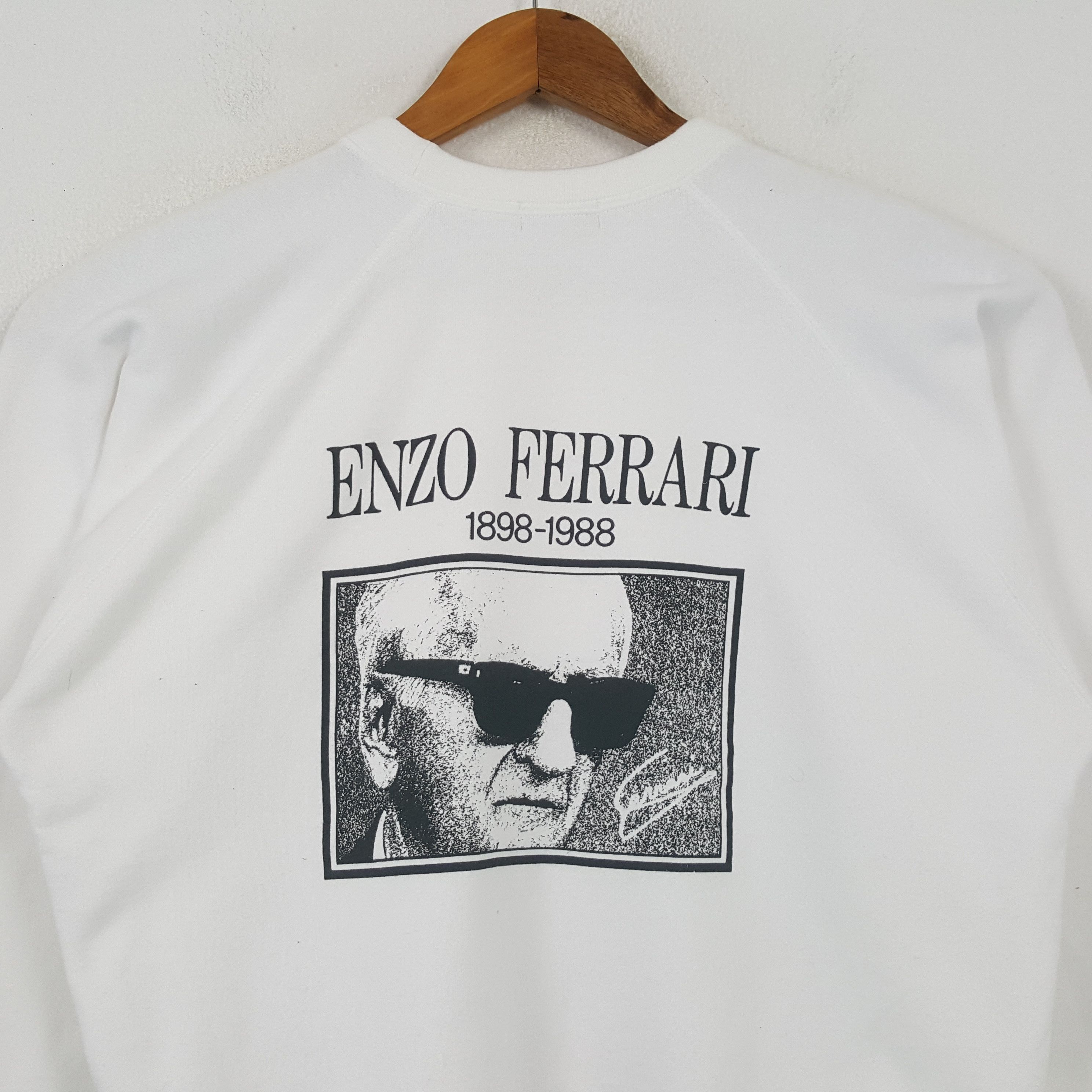 Ferrari × Vintage Vintage ENZO FERRARI 1898-1988 F1 Racing Sweatshirt C292N26 Size US M / EU 48-50 / 2 - 2 Thumbnail