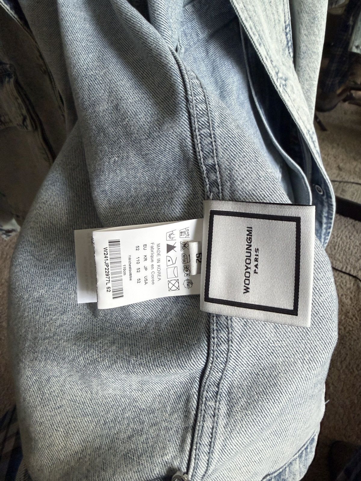 Wooyoungmi Wooyungmi blue plaque denim jacket Size US L / EU 52-54 / 3 - 7 Thumbnail