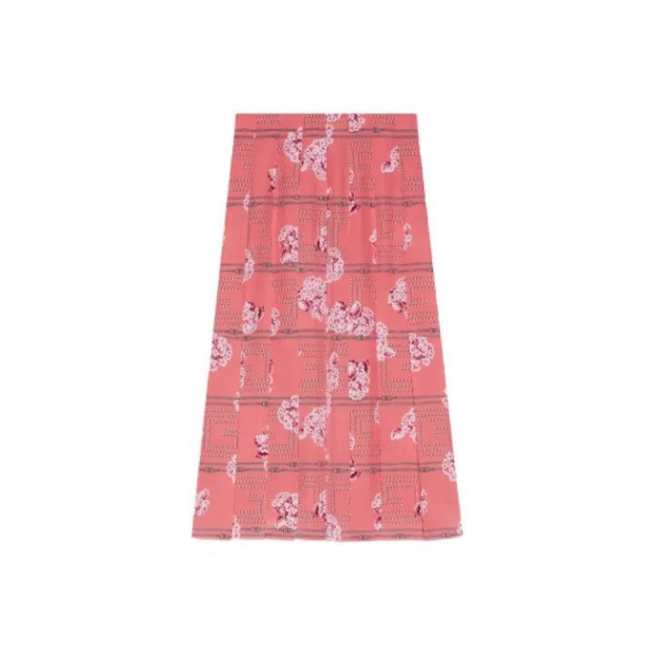 Gucci Gucci Gucci Floral Print Silk Pleated Skirt -2506 Size US 42 / EU 58 - 1 Thumbnail