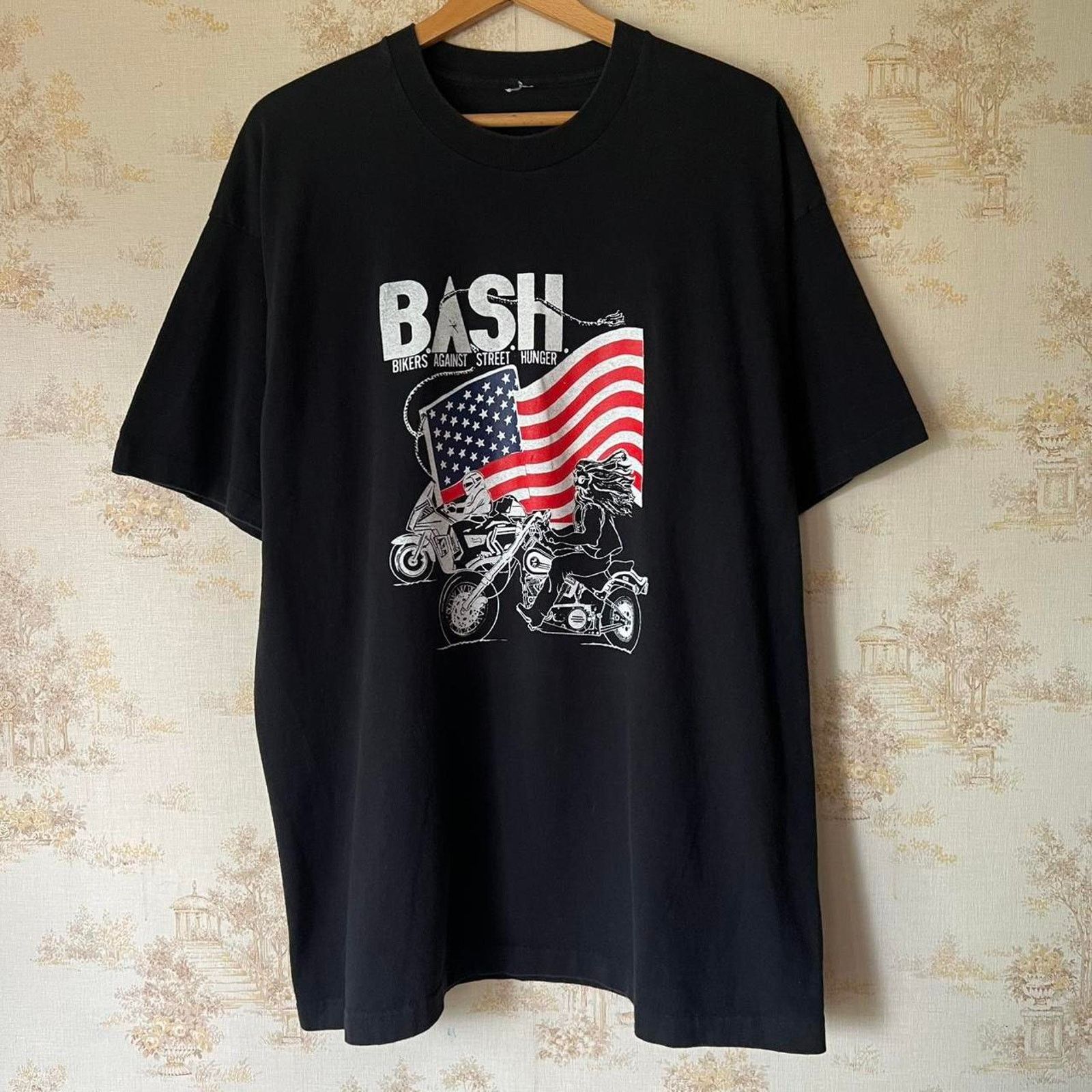 Vintage Vtg 90s Single Stitch Biker Tee | Motorcycle Graphic | XLT Size US XL / EU 56 / 4 - 2 Thumbnail
