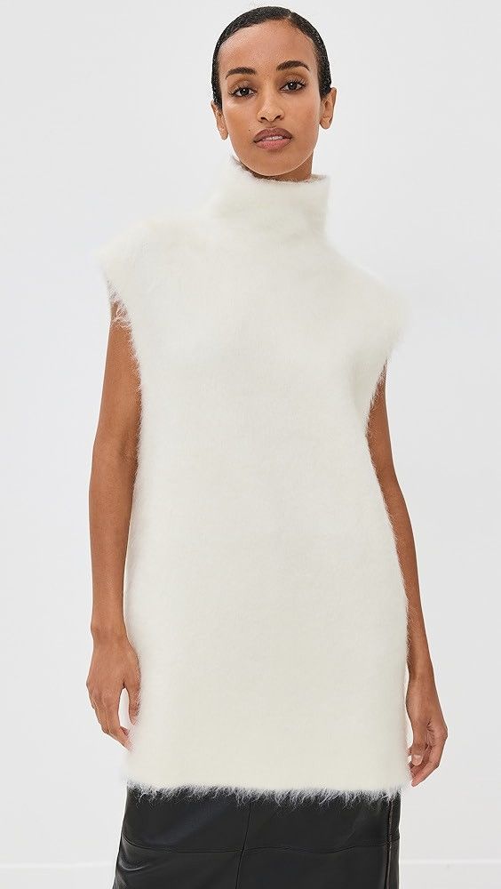 Marni o1y1125 Sleeveless Sweater in White Size S / US 4 / IT 40 - 1 Thumbnail