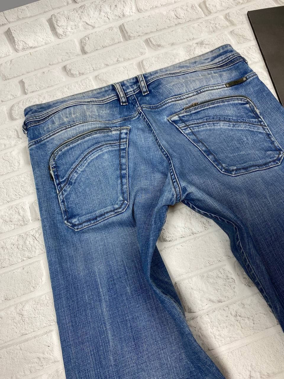 Diesel Diesel Poiak Jeans Mens Acid Washed Tapered Zipper Pockets Size US 34 / EU 50 - 10 Thumbnail