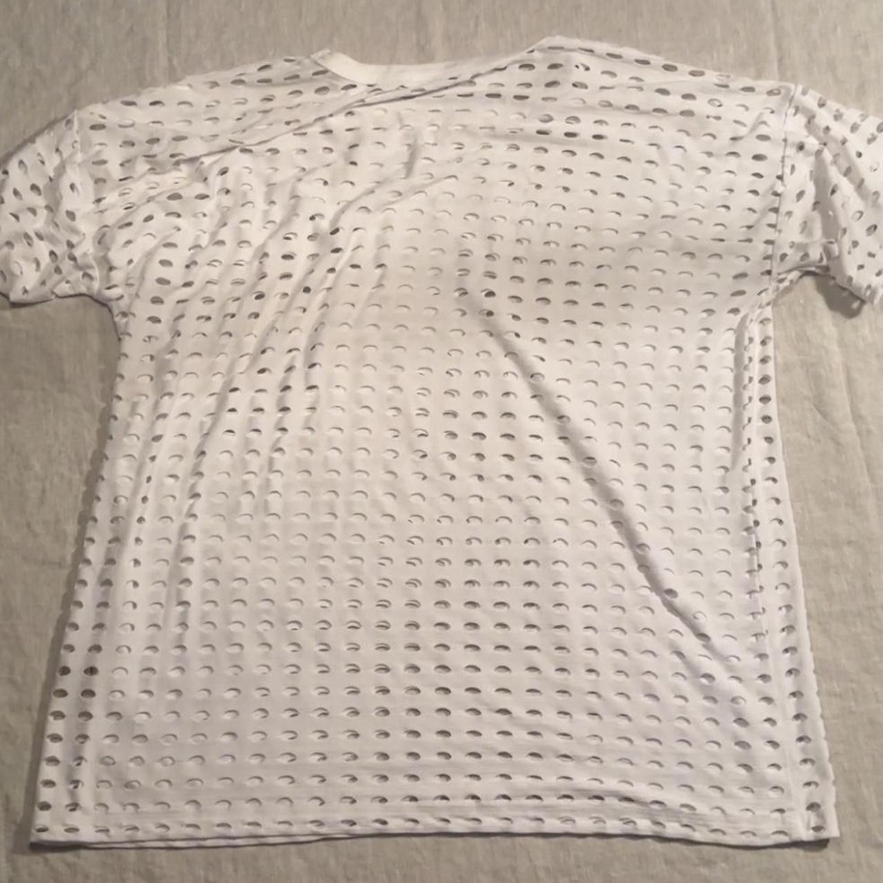 T by Alexander Wang T by Alexander wang perforated white tee Size US M / EU 48-50 / 2 - 2 Thumbnail
