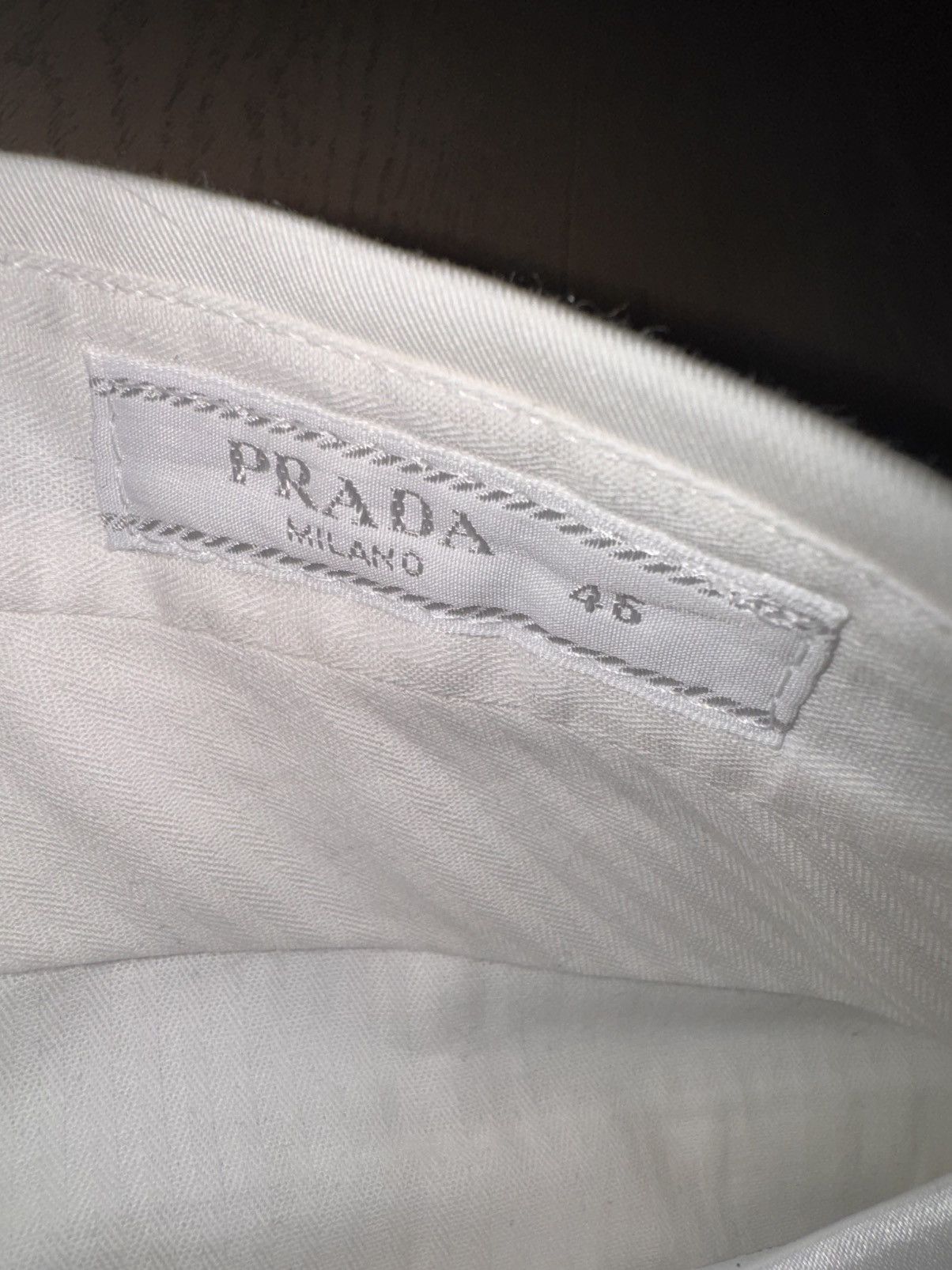 Prada Prada White Cotton Shorts Size 46 Small Size US 30 / EU 46 - 4 Thumbnail