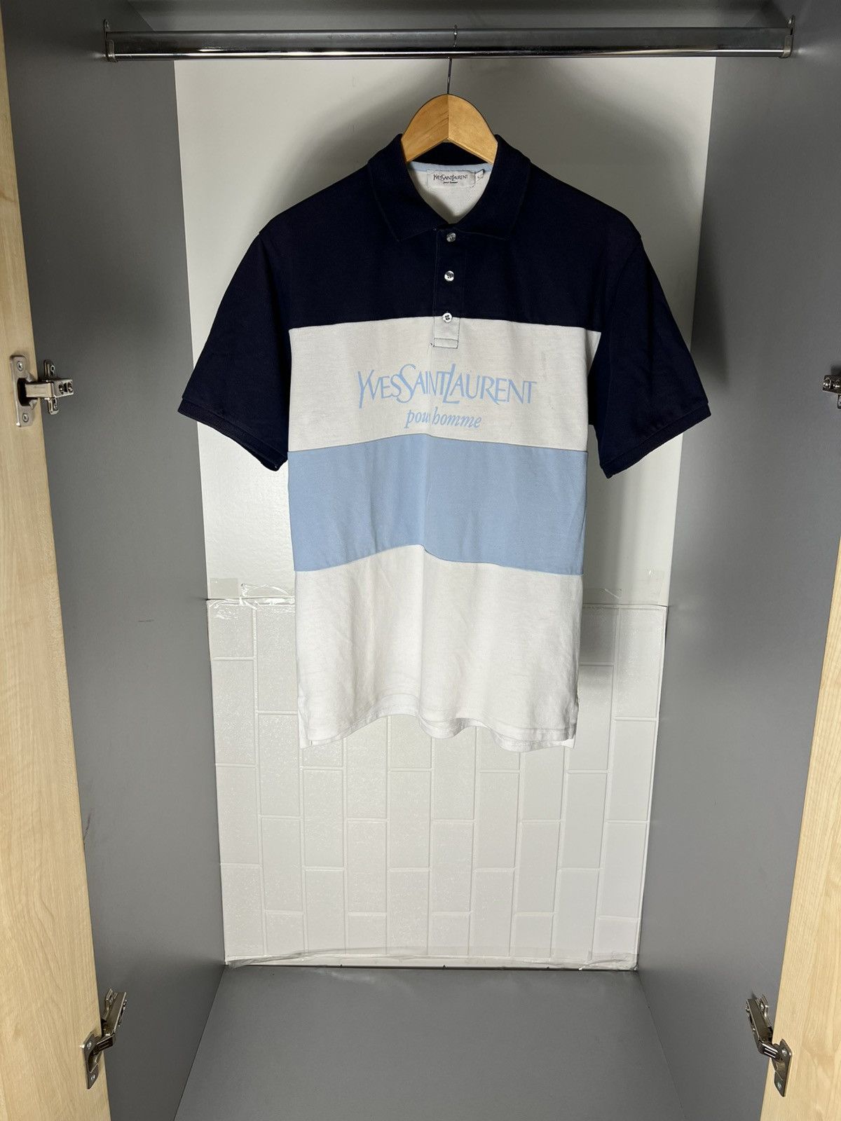 Saint Laurent Paris VINTAGE YVES SAINT LAURENT CLASSIC DESIGNER RETRO CASUAL 90s Size US L / EU 52-54 / 3 - 1 Thumbnail