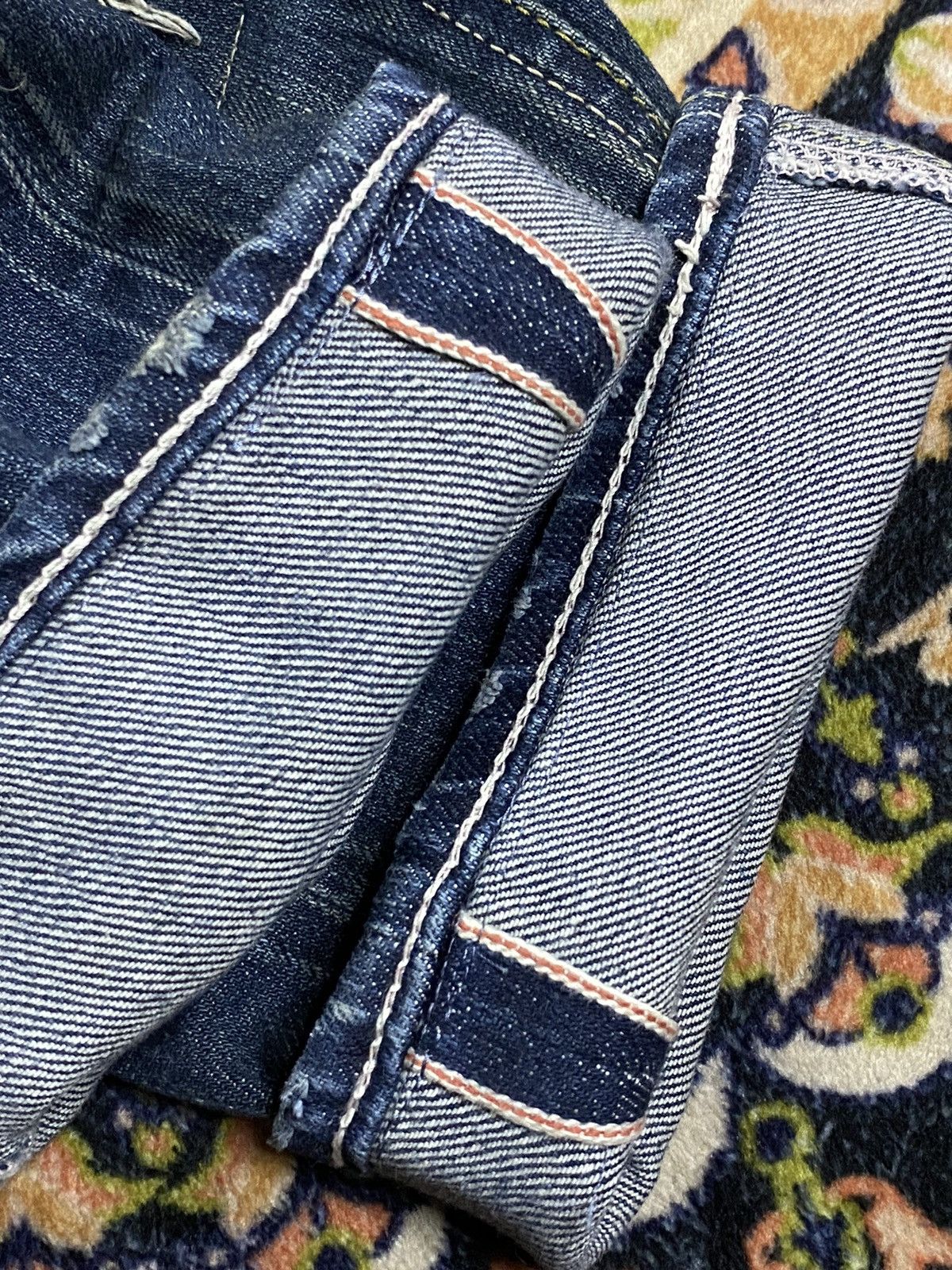 FranCisT MOR.K.S RARE! Francist Mor.k.s selvedge disteressed denim Size US 30 / EU 46 - 3 Thumbnail