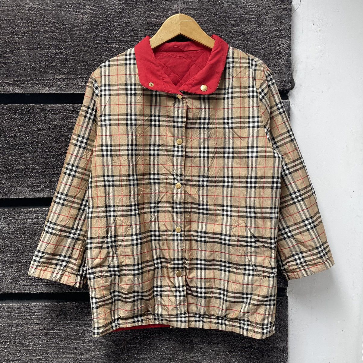 Burberry nova check reversible jacket online