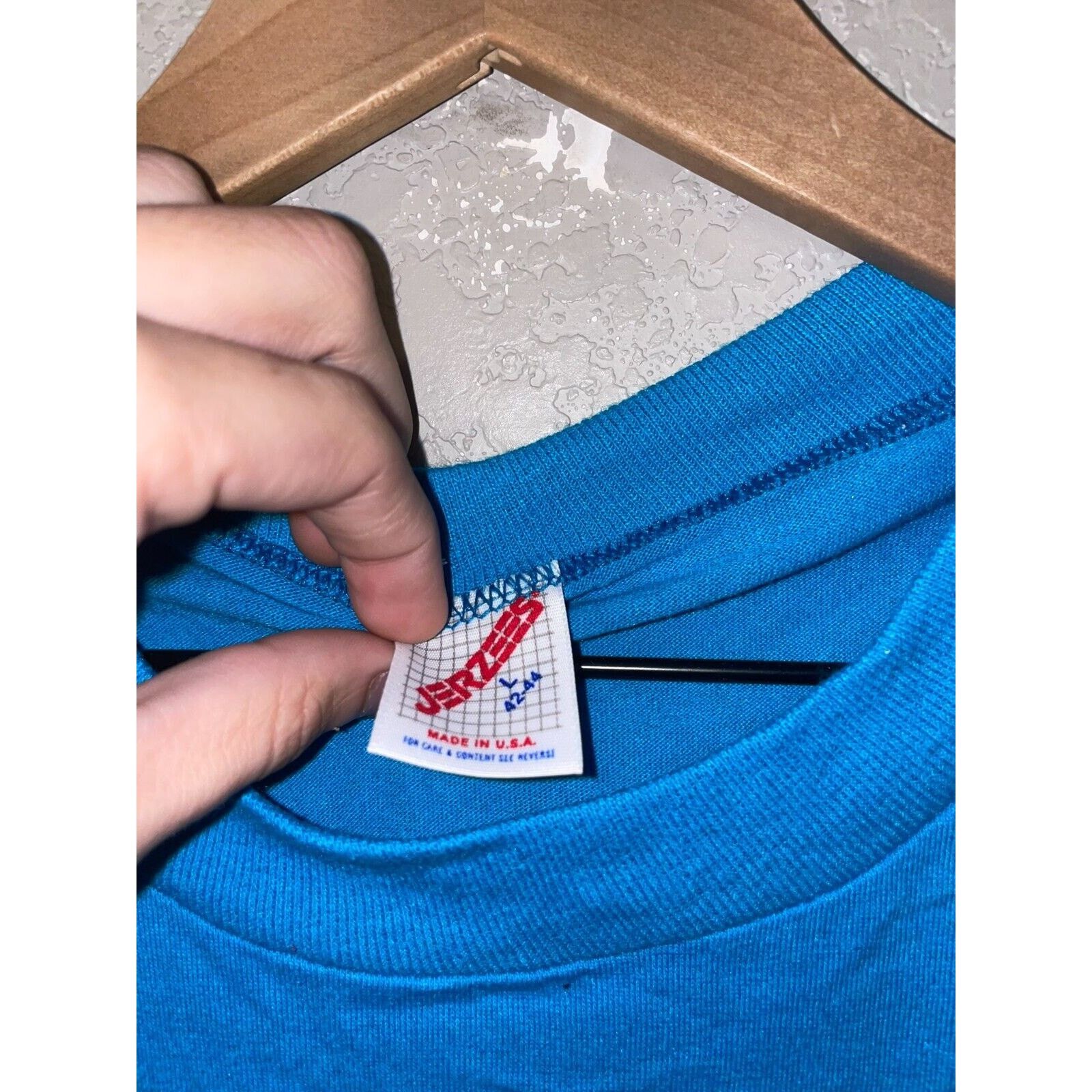 Jerzees Vintage Montana Shirt State Blue Front Pocket Tee VTG 90s L Size US L / EU 52-54 / 3 - 6 Thumbnail