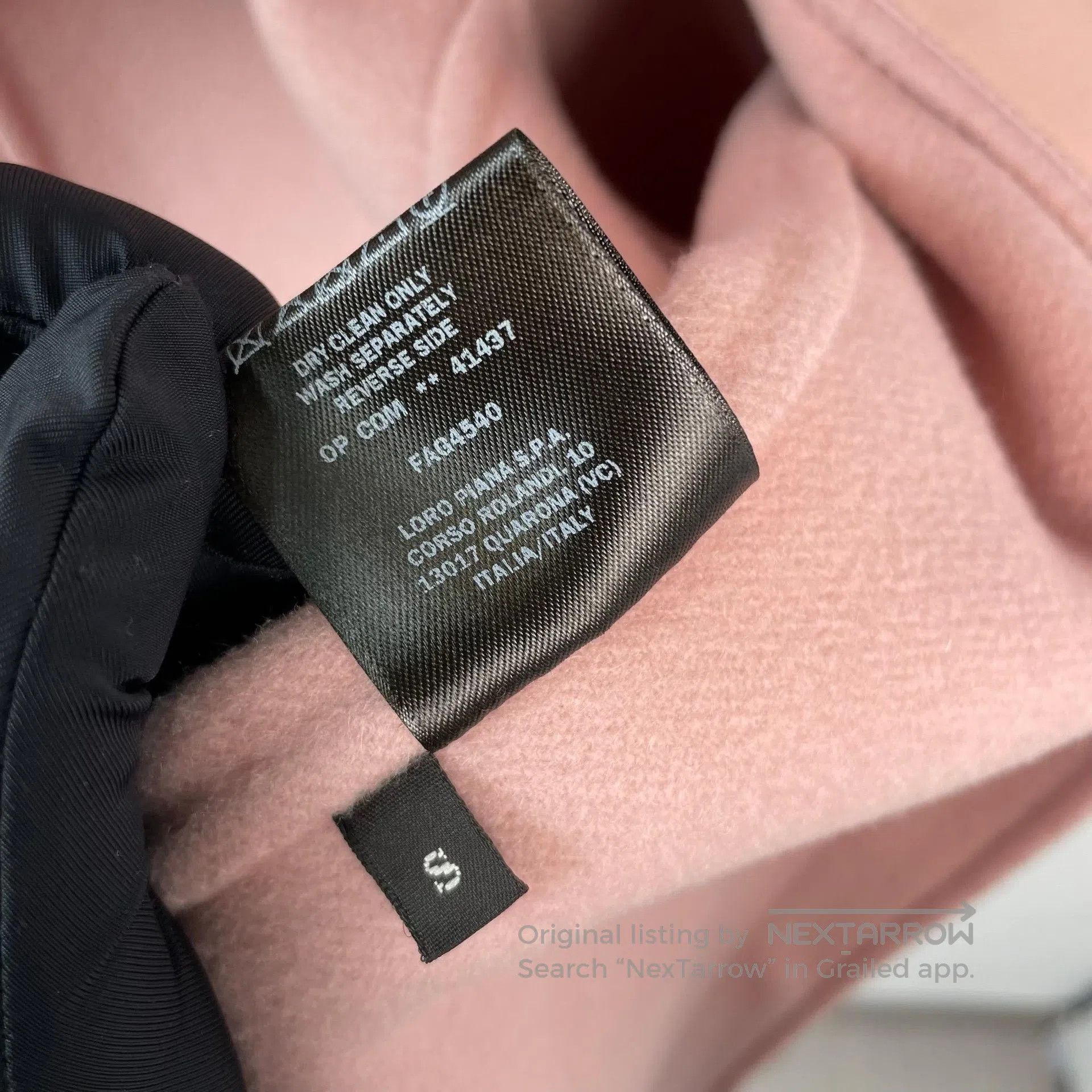 Loro Piana LORO PIANA Light Pink Baby Cashmere Volcano Collar Coat| Size S / US 4 / IT 40 - 9 Thumbnail