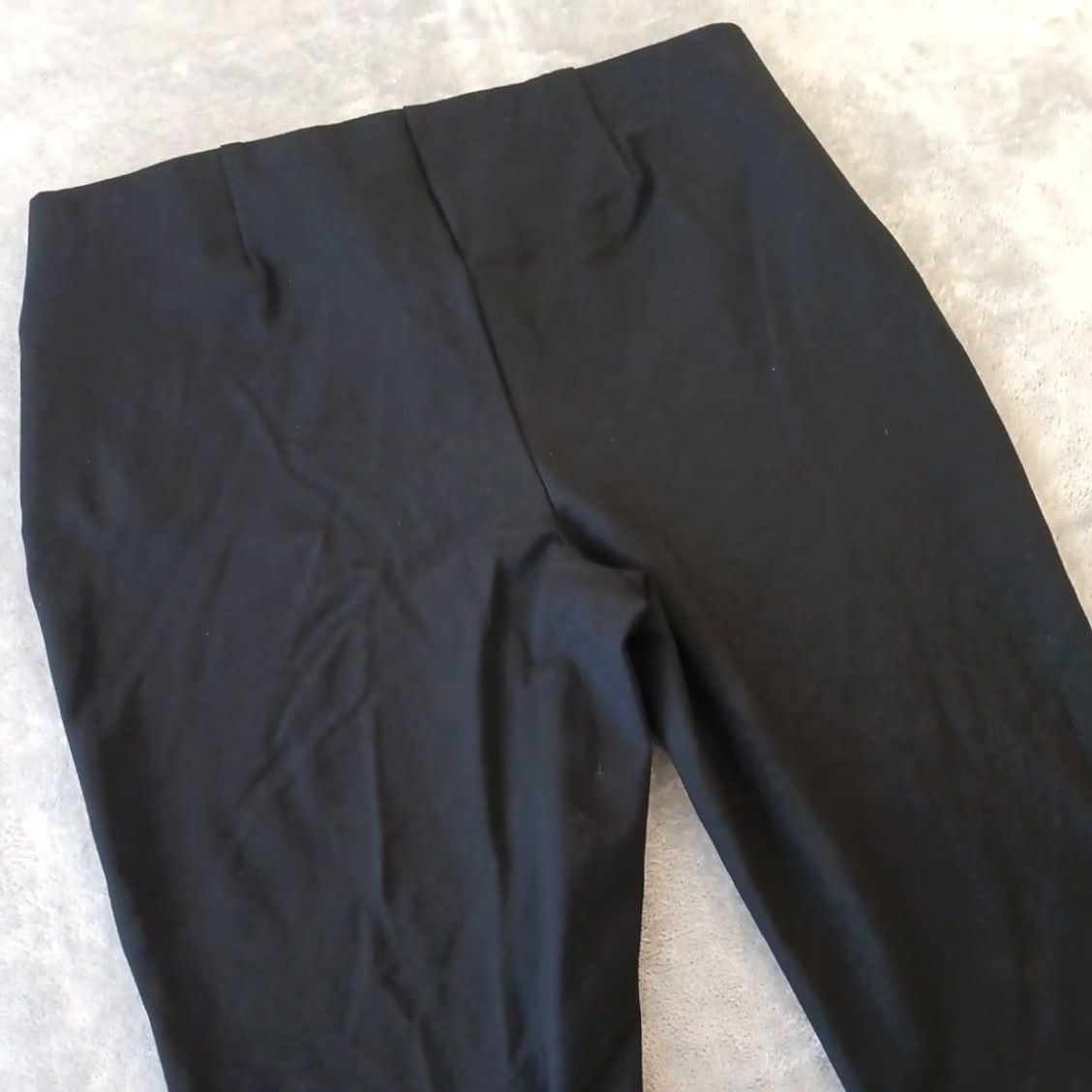 Vintage Chico's Pants Womens 16 Black Ankle Pull On Stretch Elastic Waist Straight Inseam 25in Flat Front Size 38" / US 16 / IT 52 - 7 Thumbnail