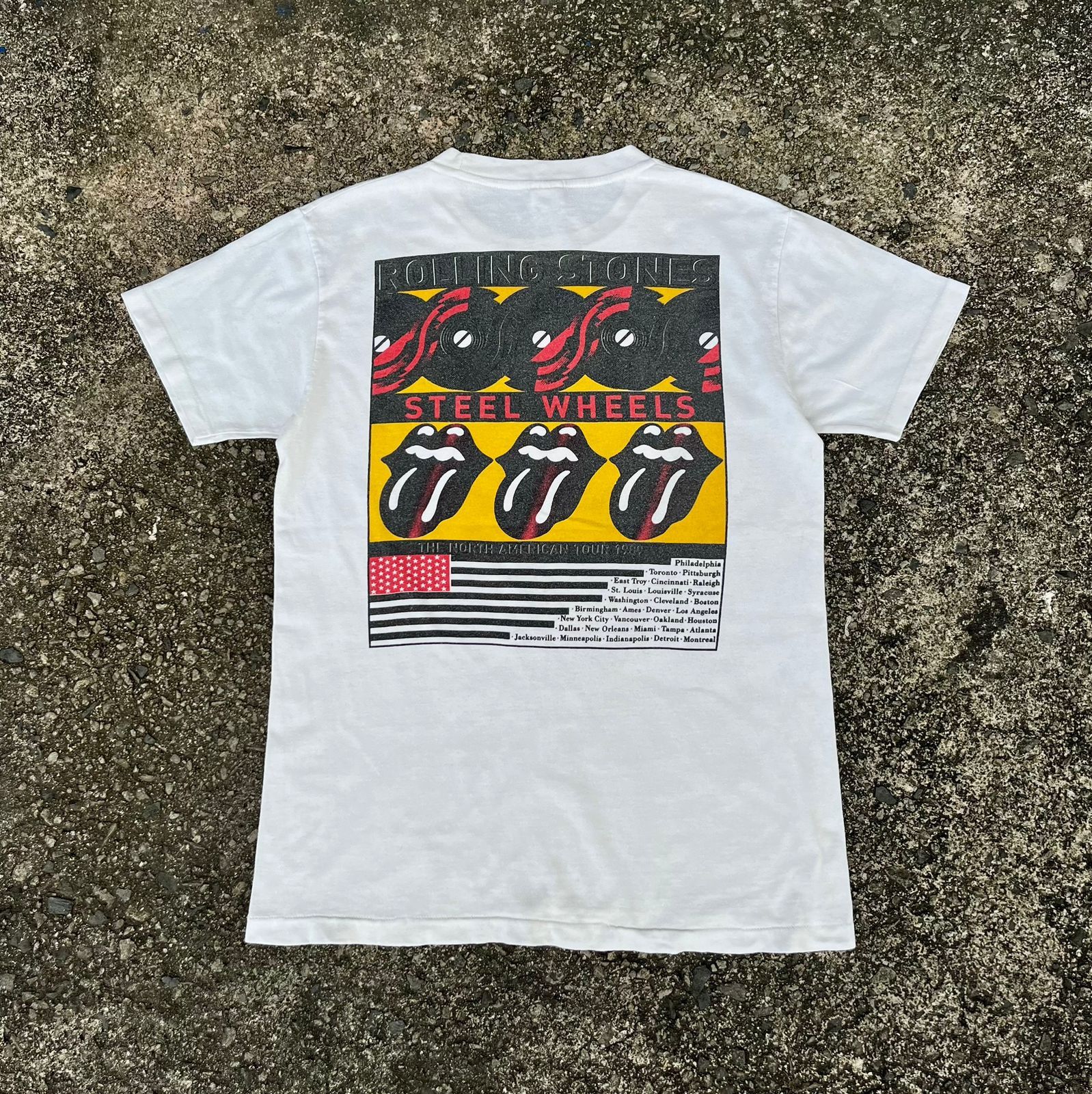 Band Tees × The Rolling Stones × Vintage vintage 1989 the rolling stones north american tour tee Size US M / EU 48-50 / 2 - 6 Thumbnail