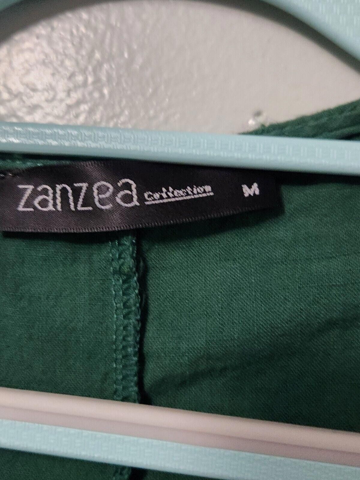 Designer Zanzea Collection Dress Medium Long Green Long Sleeves Size M / US 6-8 / IT 42-44 - 2 Thumbnail