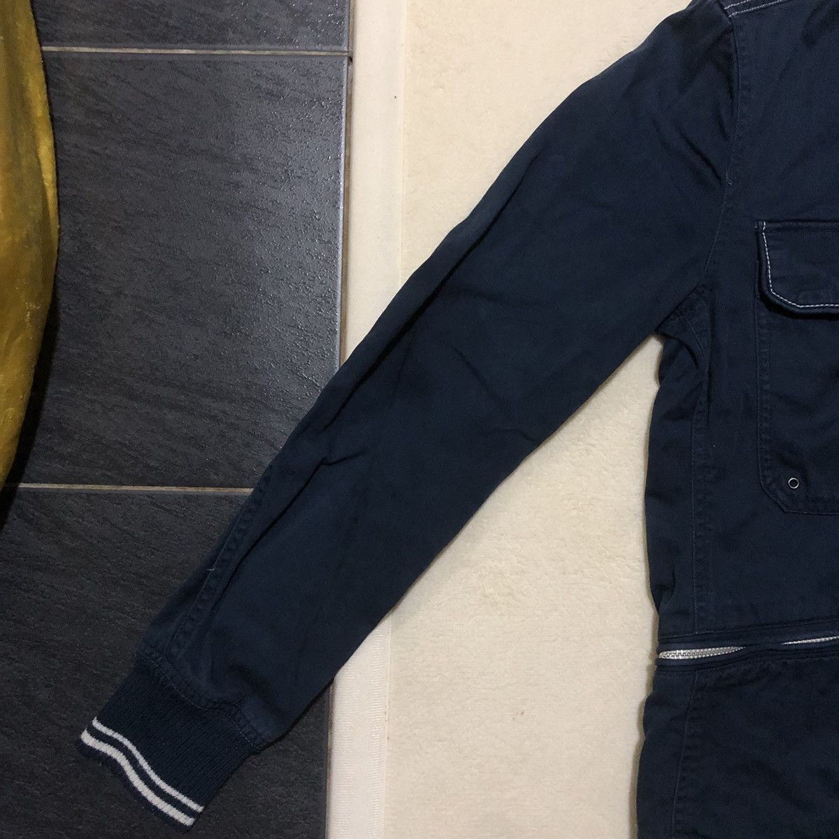 Avirex × Japanese Brand DISTRESSED Avirex Varsity Multi-pocket Light Jacket Size US S / EU 44-46 / 1 - 4 Thumbnail