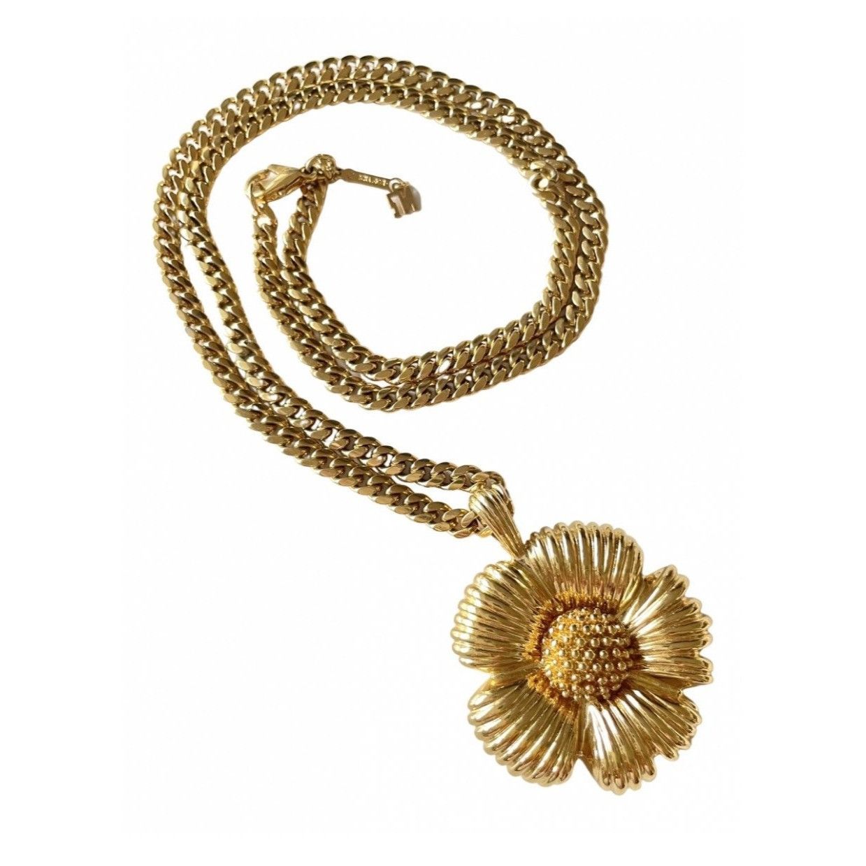 Nina Ricci MINT. Vintage NINA RICCI golden chain necklace with flower Size ONE SIZE - 1 Thumbnail