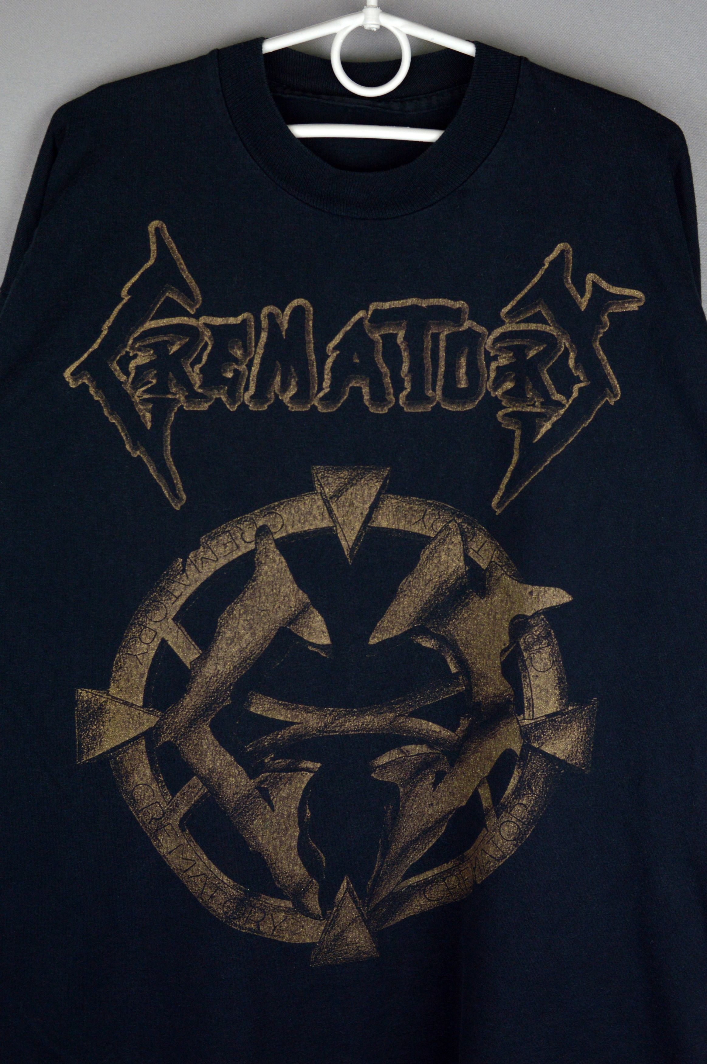 Band Tees × Vintage Vintage Crematory Gothic Metal 90s long sleeve t shirt Size US XL / EU 56 / 4 - 4 Thumbnail