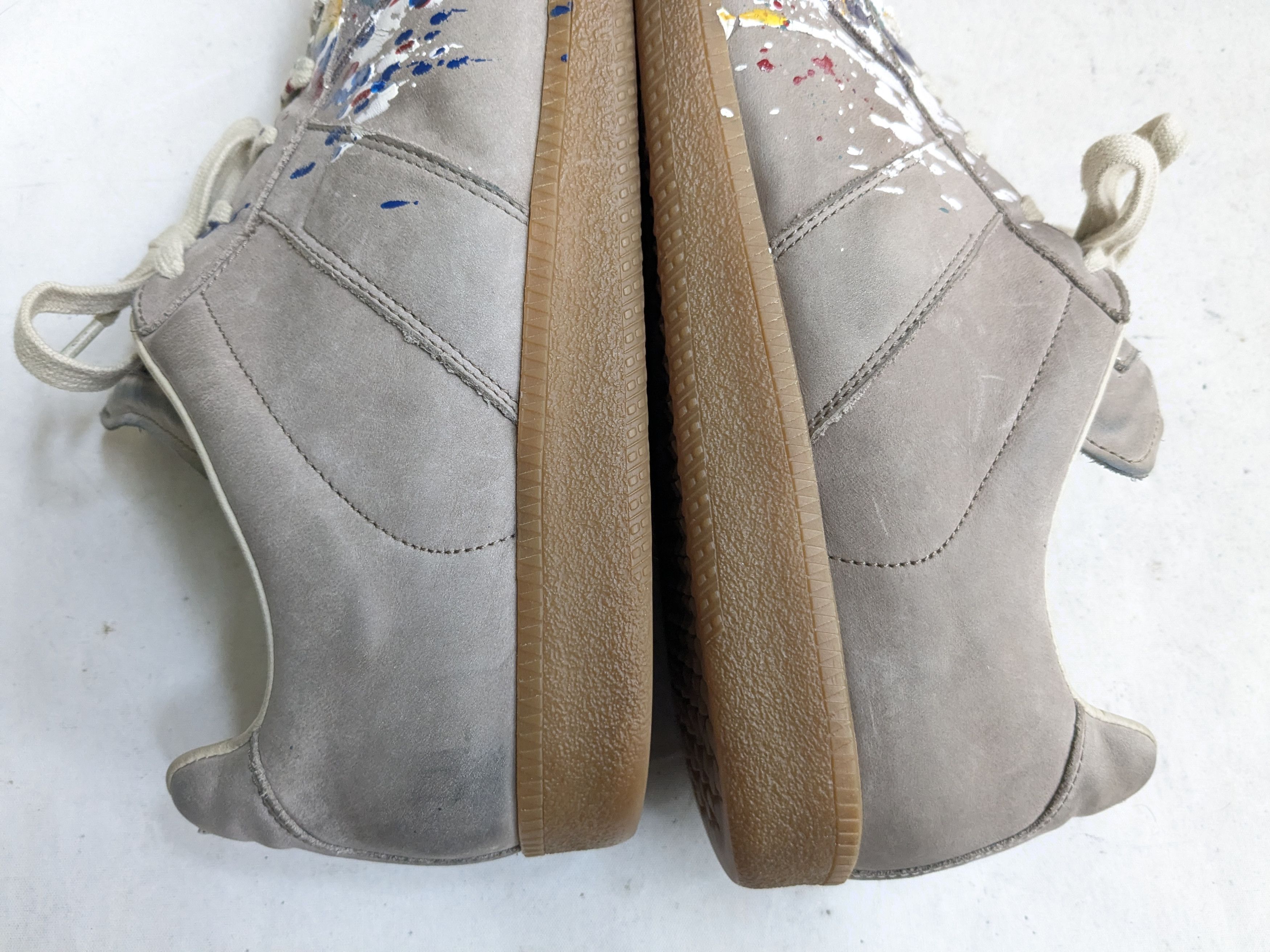 Maison Margiela Maison Margiela Replica GAT Gray Paint Splatter 12 45 Size US 12 / EU 45 - 8 Thumbnail