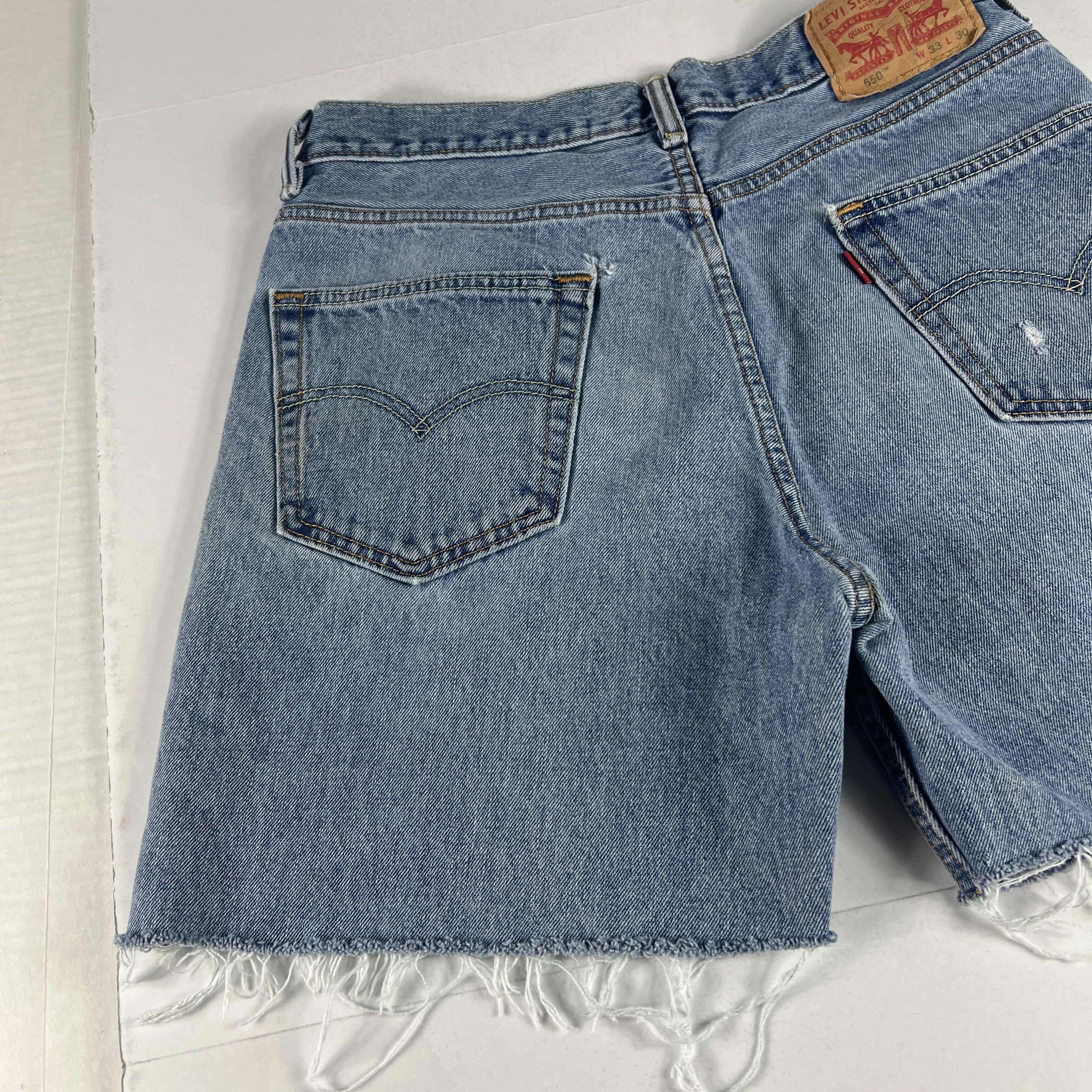 Levi's Levi's Jean Shorts 550 Faded Bermuda Cut Off Denim Jorts Size US 32 / EU 48 - 11 Thumbnail