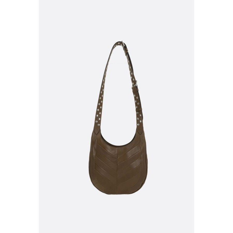 Valentino VALENTINO GARAVANI Small Chevron Brown Leather Hobo Shoulder Size ONE SIZE - 3 Thumbnail