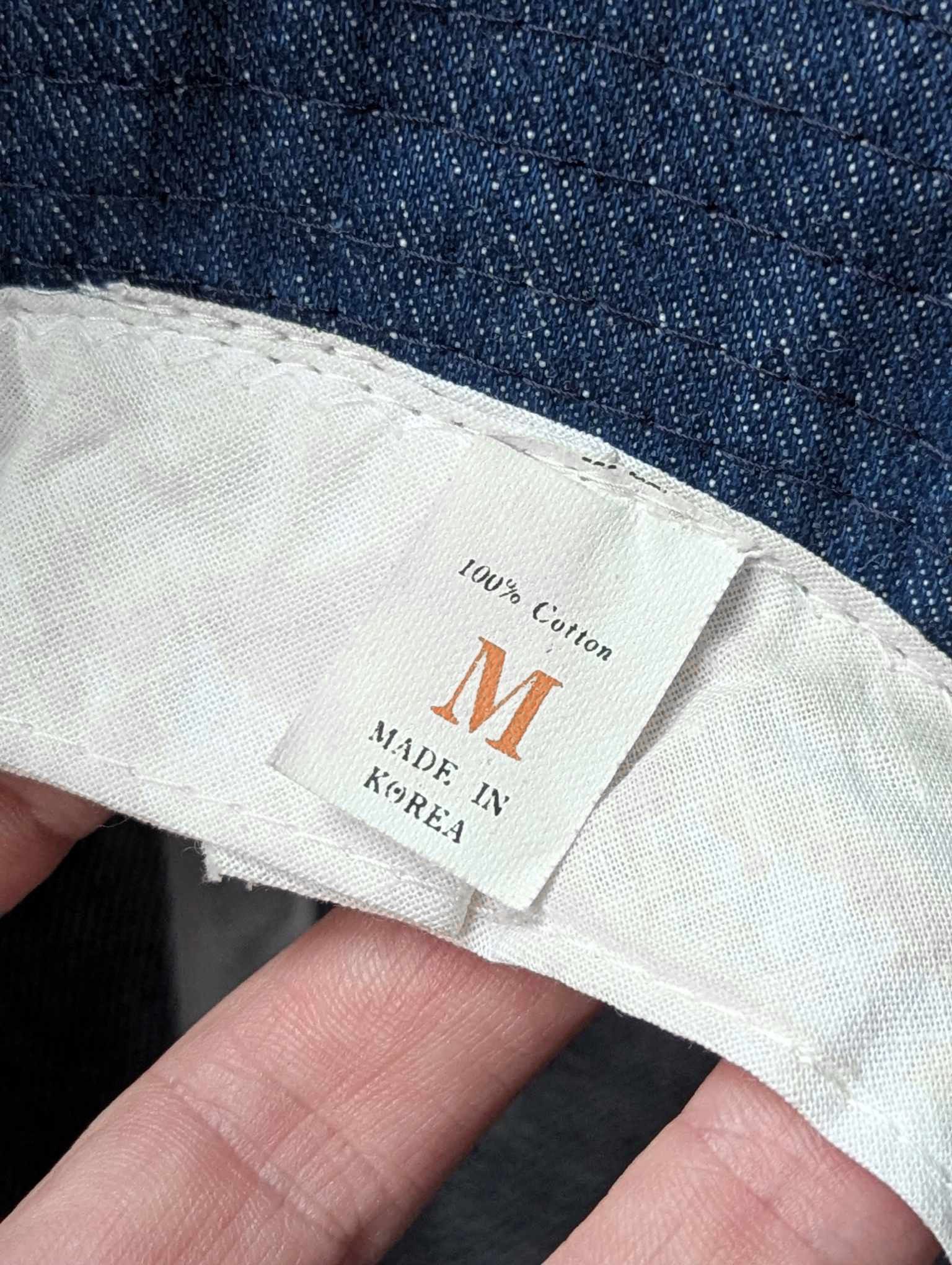 Japanese Brand Vintage Denim Bucket Hat Made in Korea indigo jeans rare Size ONE SIZE - 5 Thumbnail