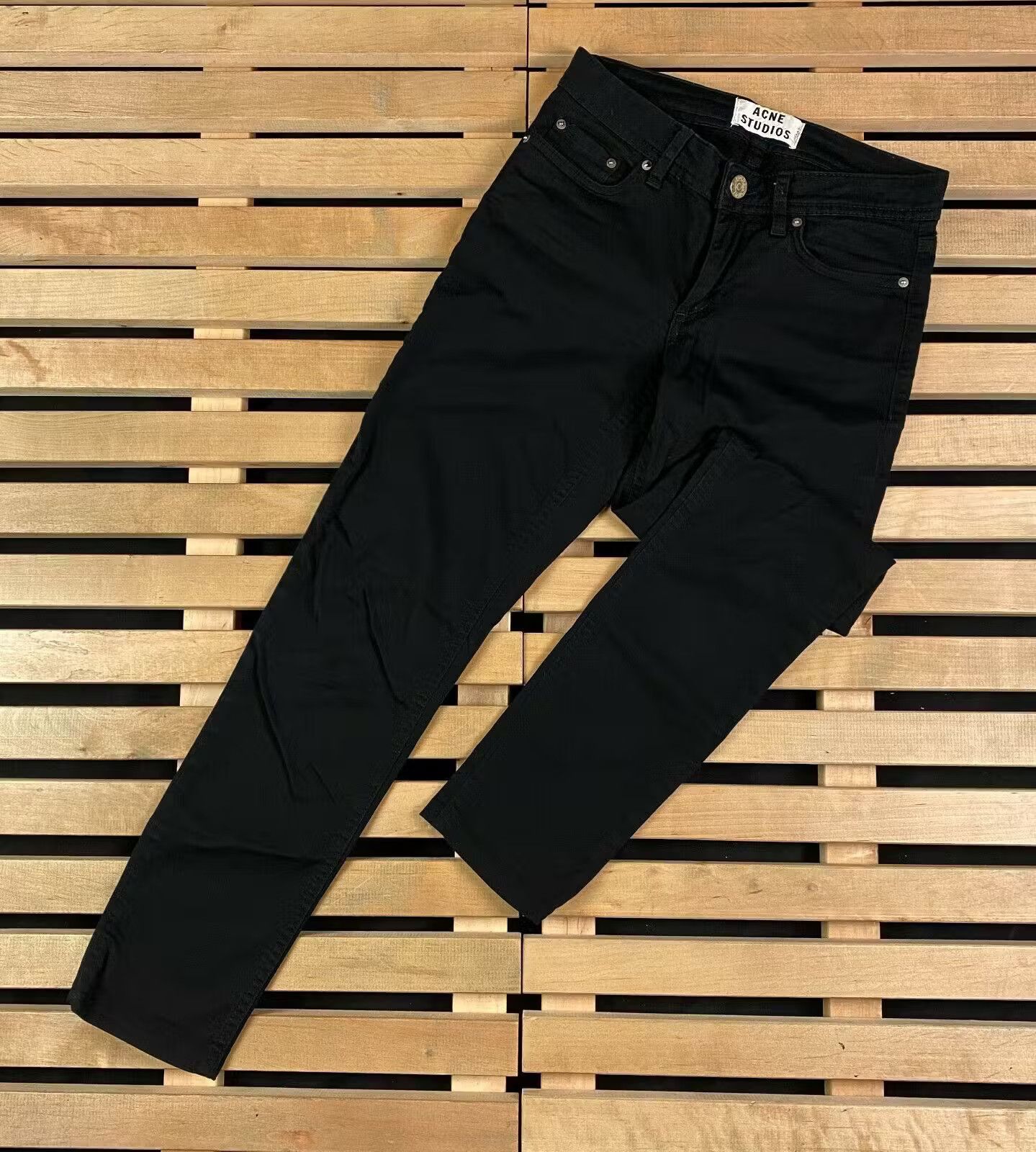 Acne Studios Womens Jeans Acne Studios Size 23 Black Size 23" - 1 Thumbnail
