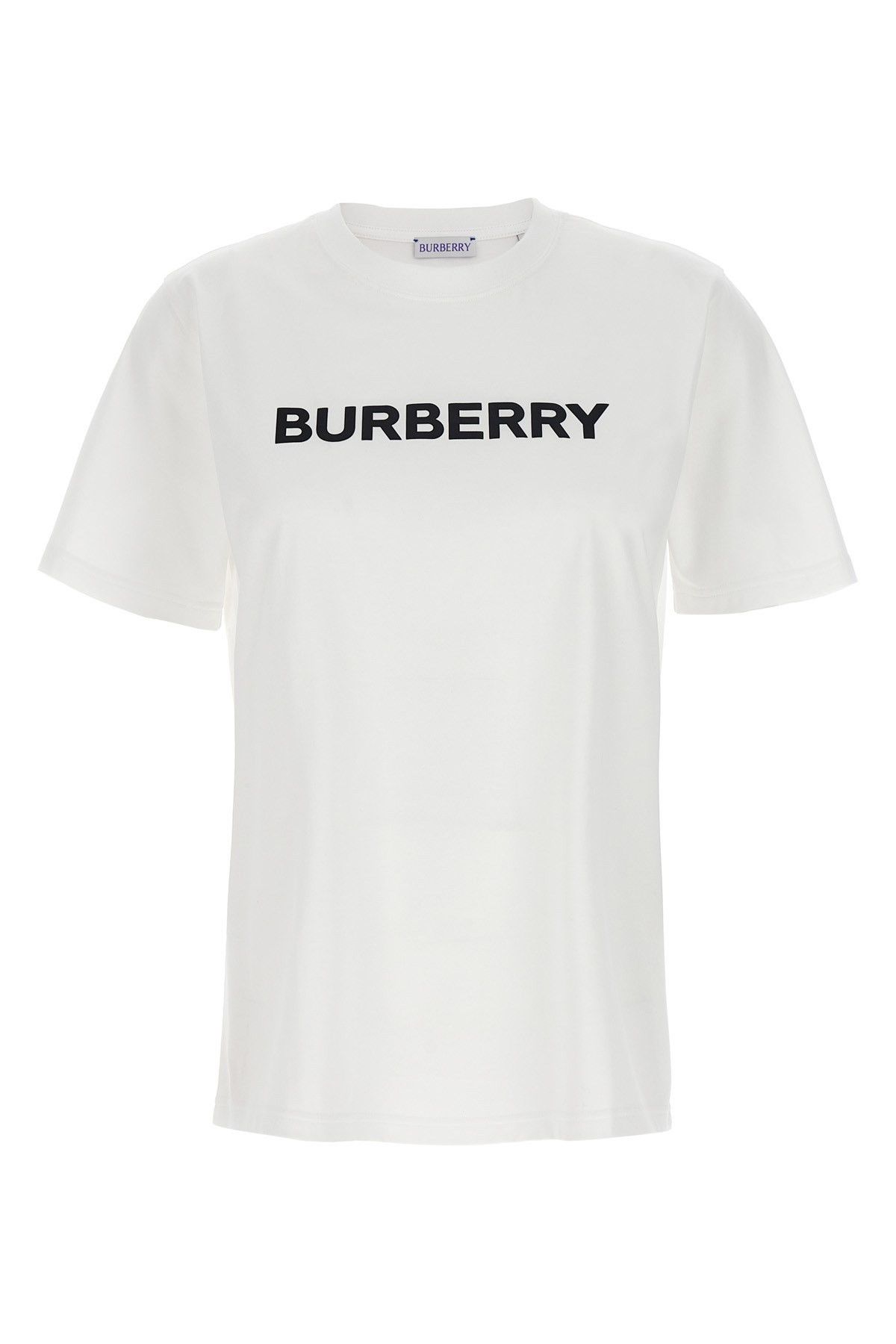 image of Burberry 'margot' T-Shirt in White/Black, Women's (Size Medium)