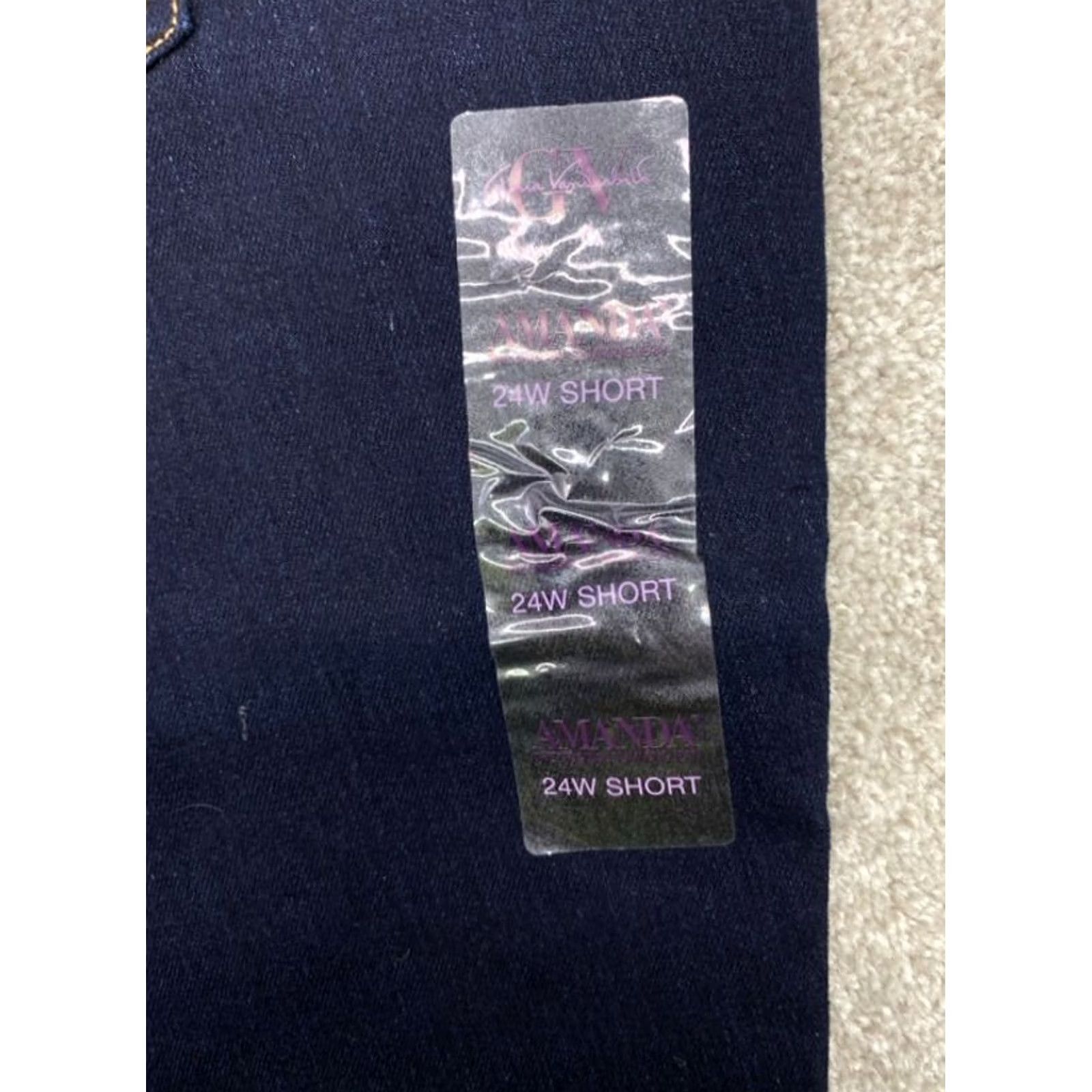 Gloria Vanderbilt Gloria Vanderbilt Jeans Amanda 24W Womens Denim Blue 5-Pocket Stretch Regular Inseam 27.5" NWT Size 42" / US 20 - 5 Thumbnail
