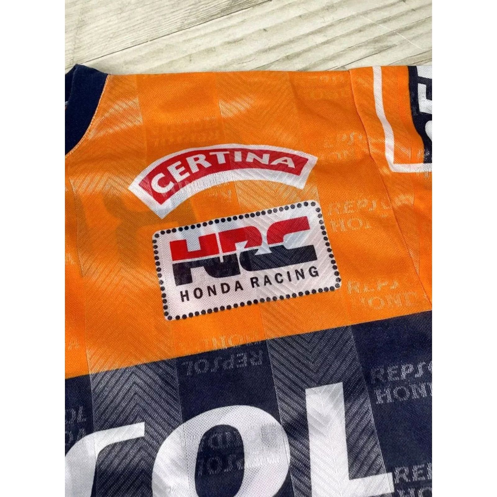 Honda VINTAGE Honda T-Shirt Orange L Men 90s Repsol Alex Criville MotoGP Bike Size US L / EU 52-54 / 3 - 4 Thumbnail