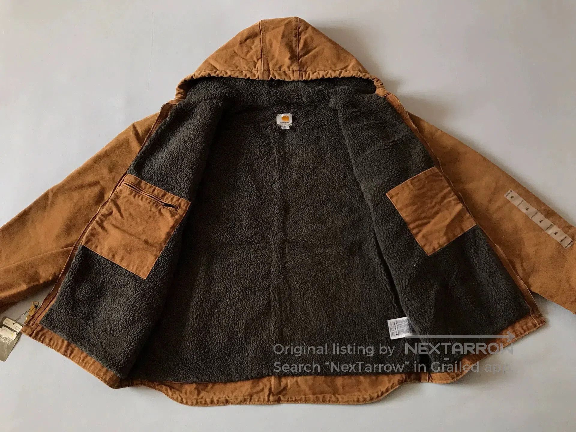 Carhartt Carhartt J141 Brown Hooded Work Jacket. Size US XL / EU 56 / 4 - 3 Thumbnail