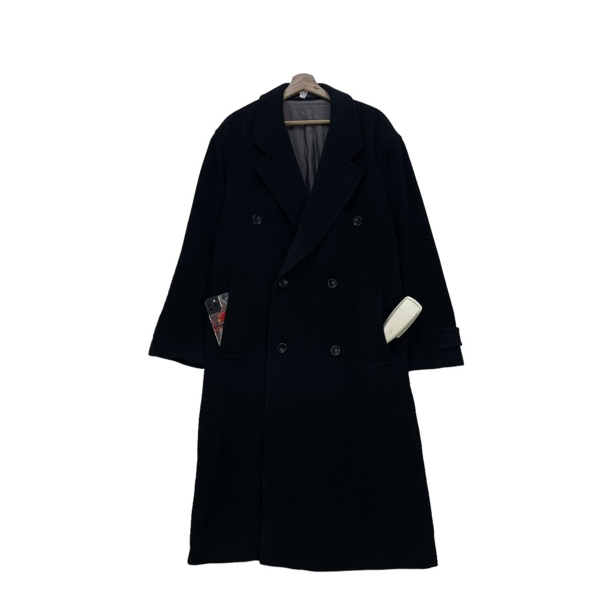 Strellson 🔥Italian Designer Strellson Over Coat Double Breast Black Size US L / EU 52-54 / 3 - 1 Thumbnail