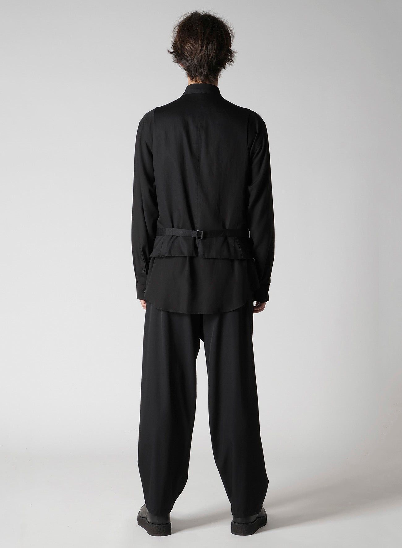 Yohji Yamamoto Yohji Yamamoto Pour Homme -Wool Gabardine 7BS Suit Vest Size US XL / EU 56 / 4 - 14 Thumbnail
